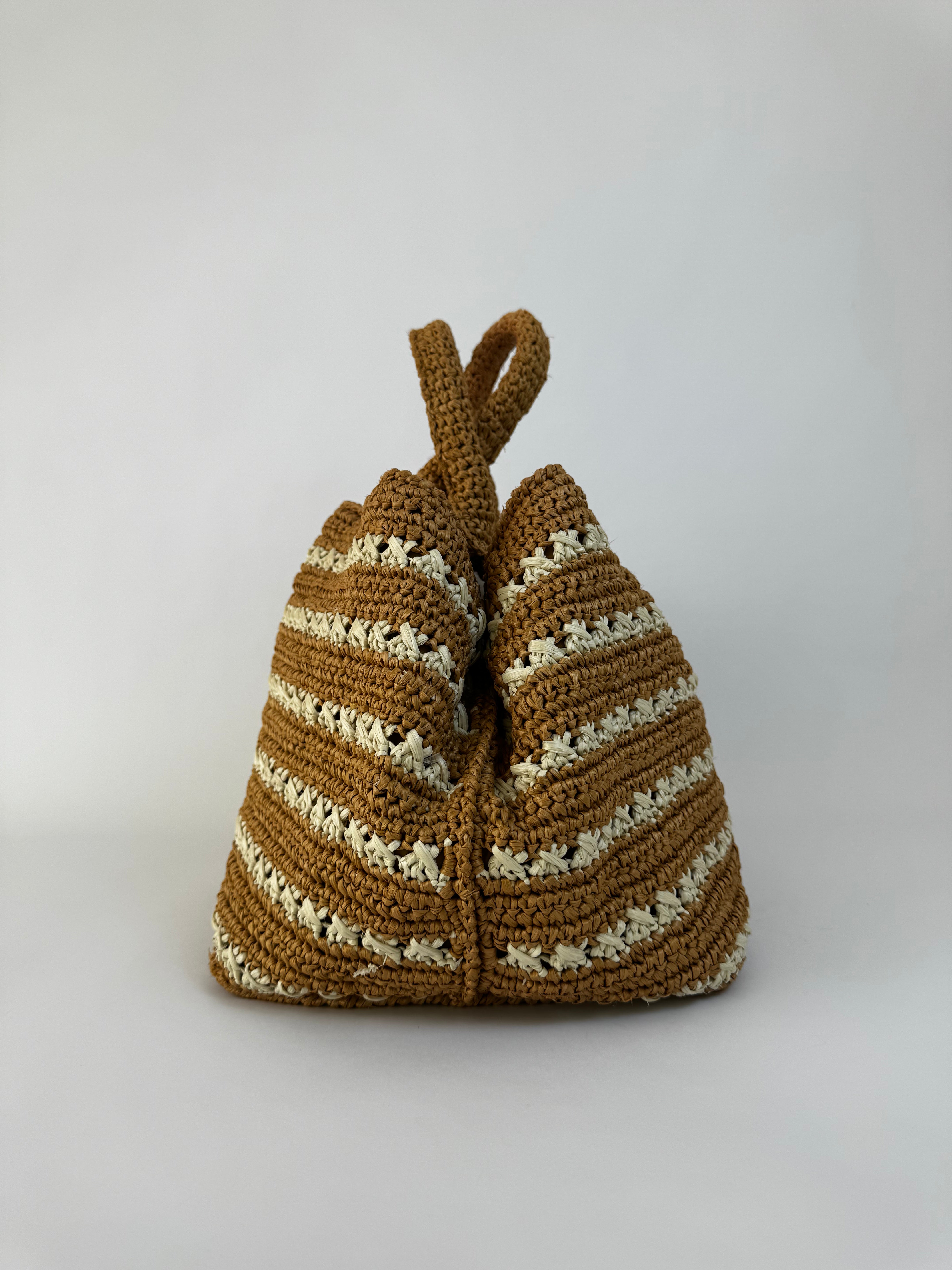 Prada Raffia Crochet Tote