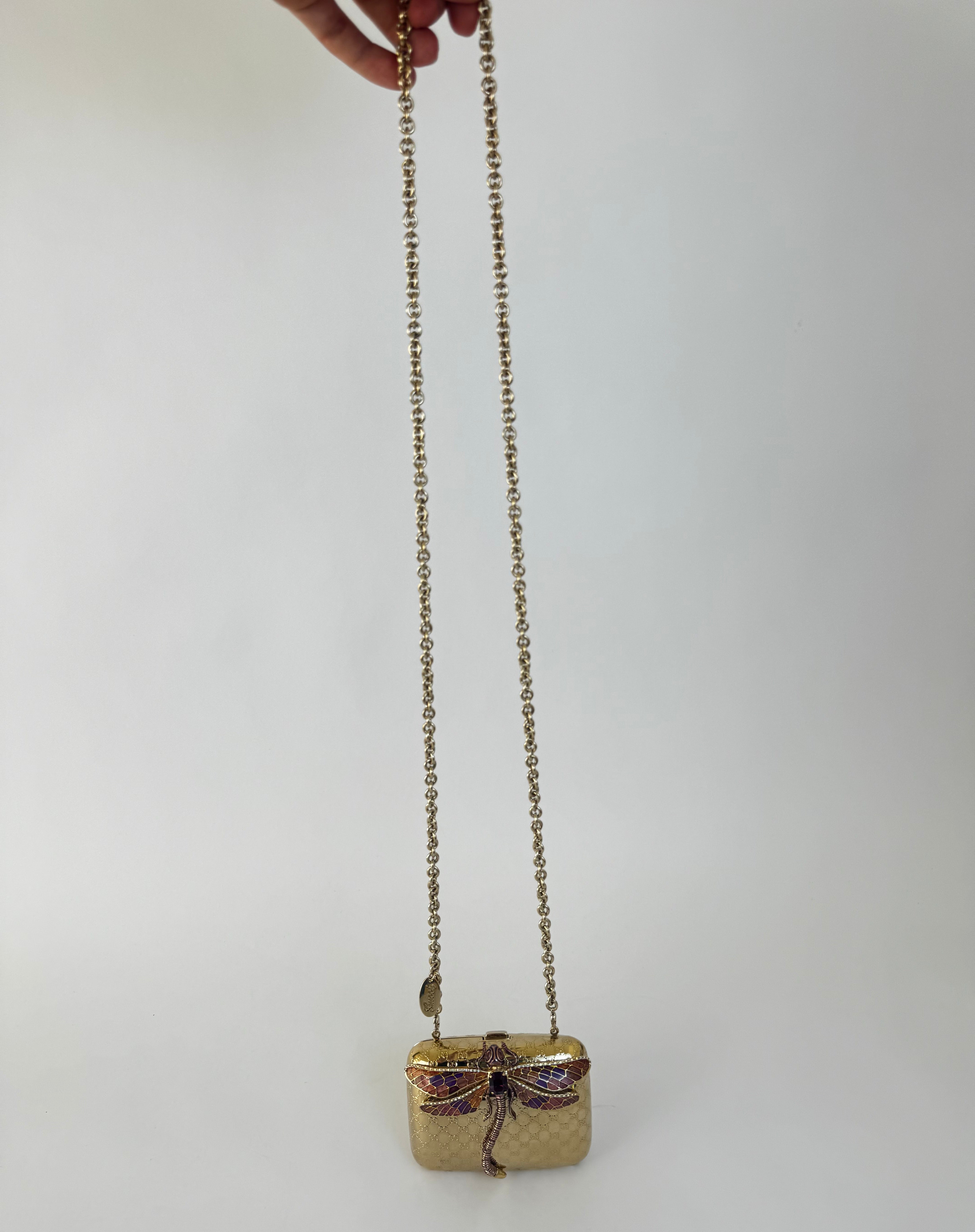 Gucci Dragonfly Minaudière Clutch Rare