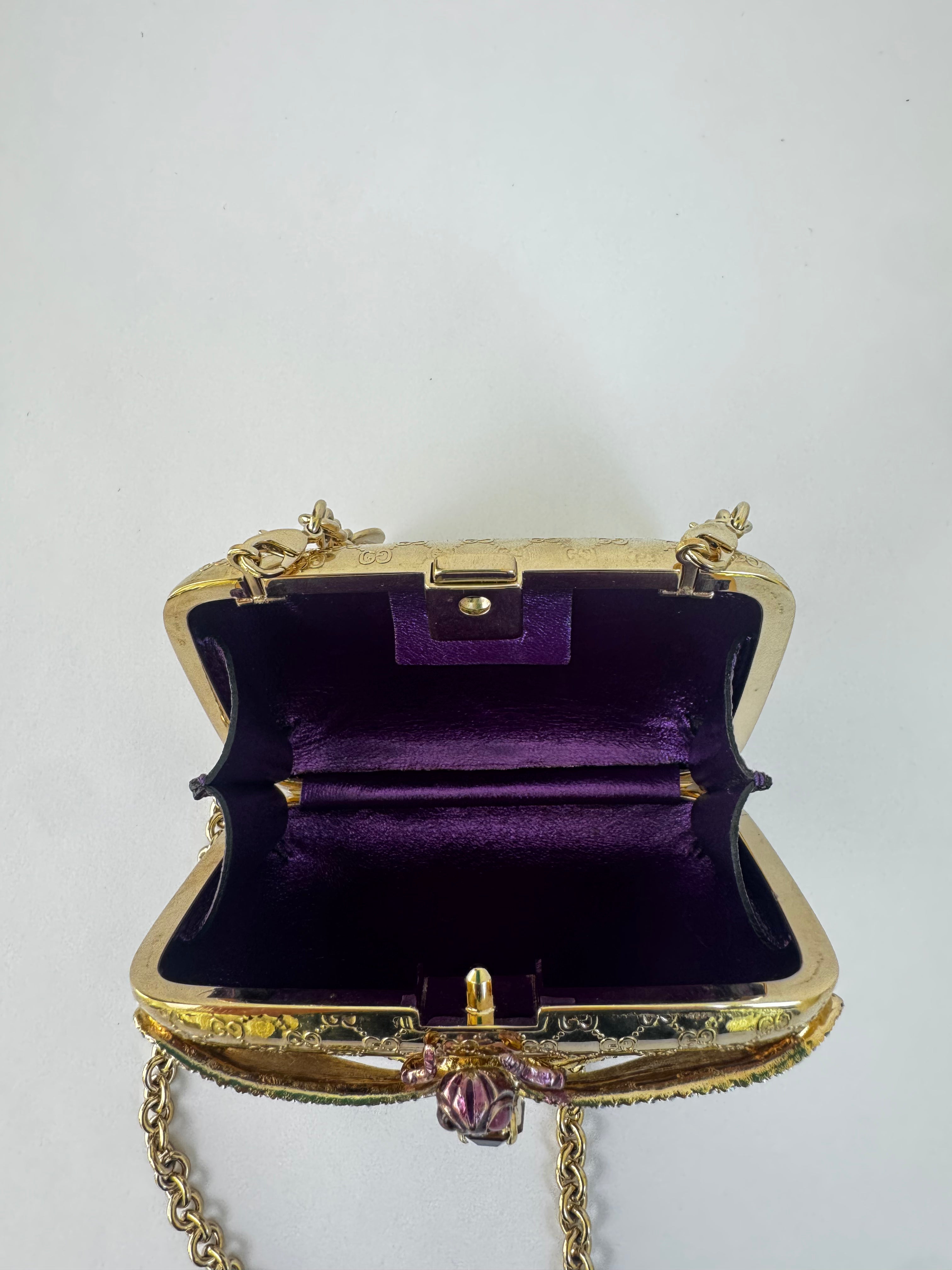 Gucci Dragonfly Minaudière Clutch Rare