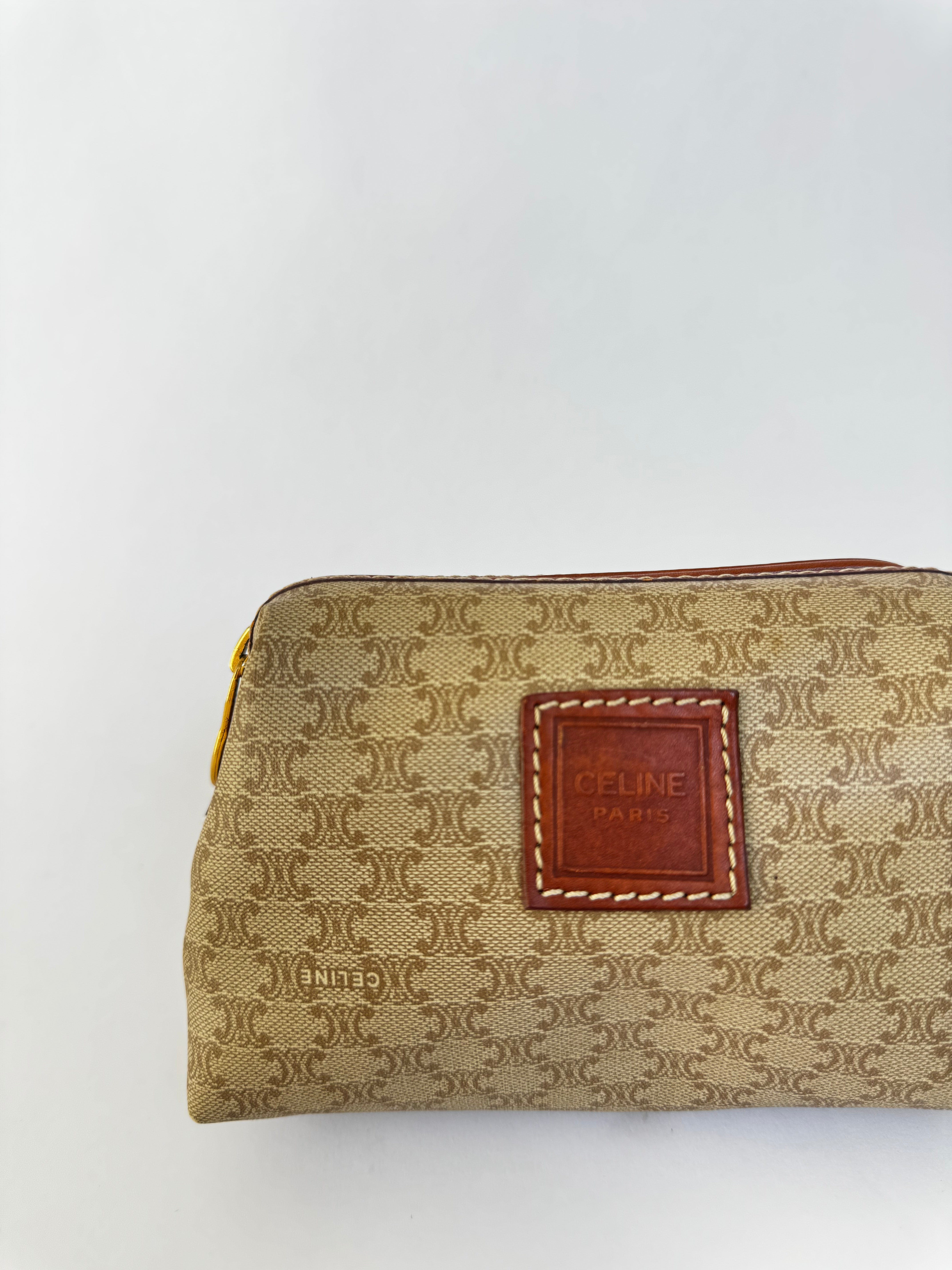 Celine Vintage Cosmetic Pouch Small