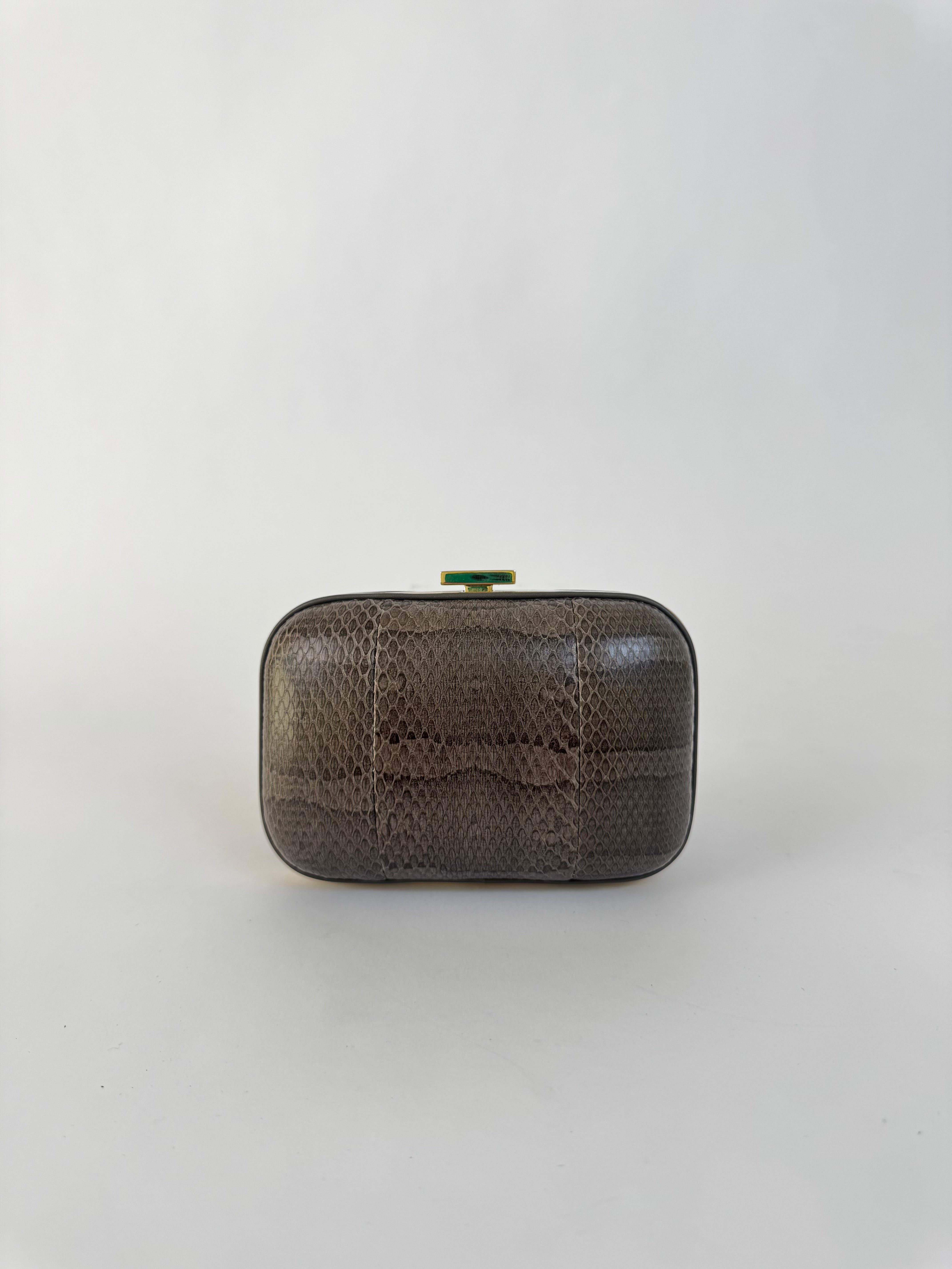 Gucci Vintage Python Clutch