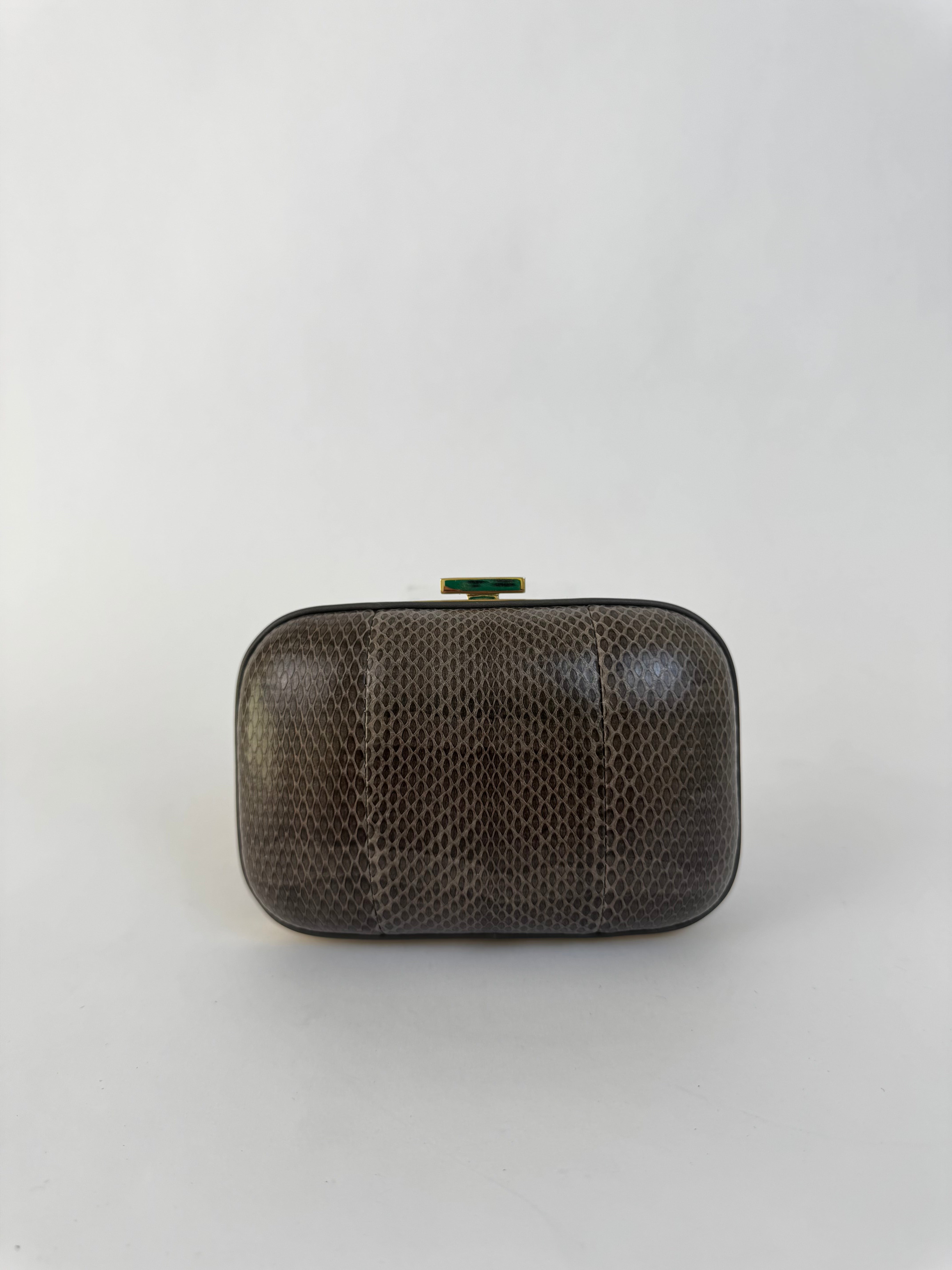 Gucci Vintage Python Clutch