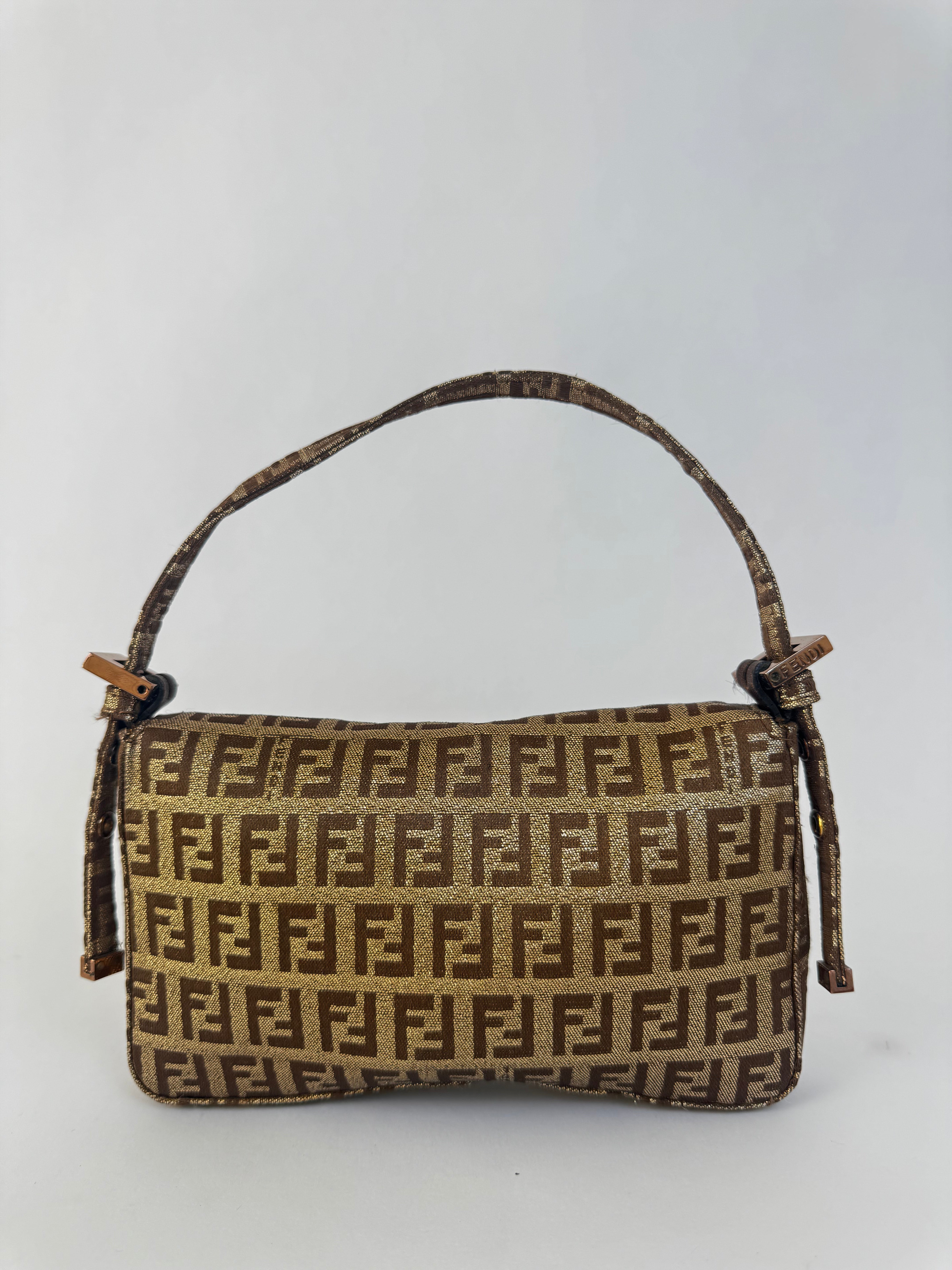 Fendi Zucca Mini Baguette Handbag