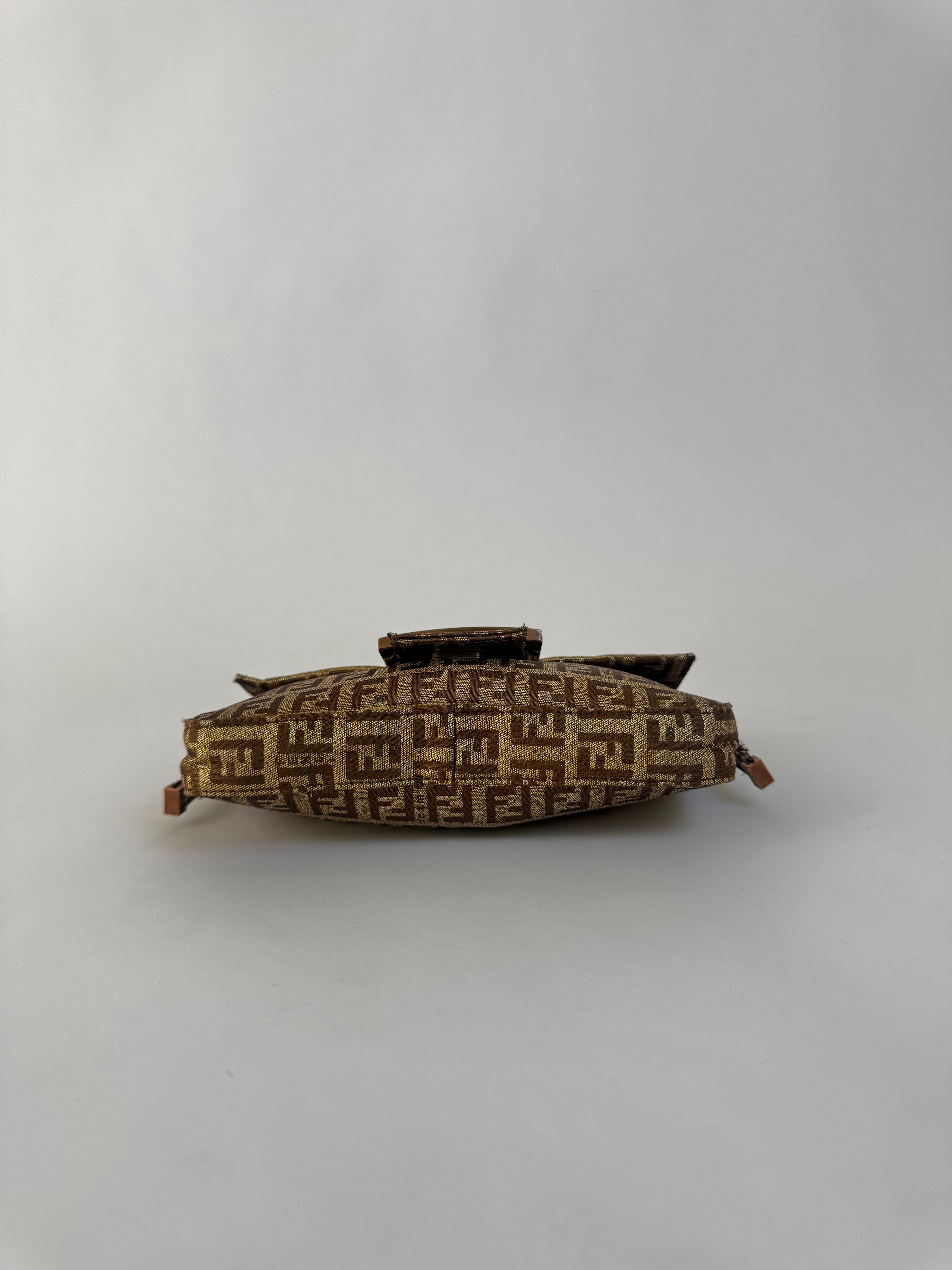 Fendi Zucca Mini Baguette Handbag