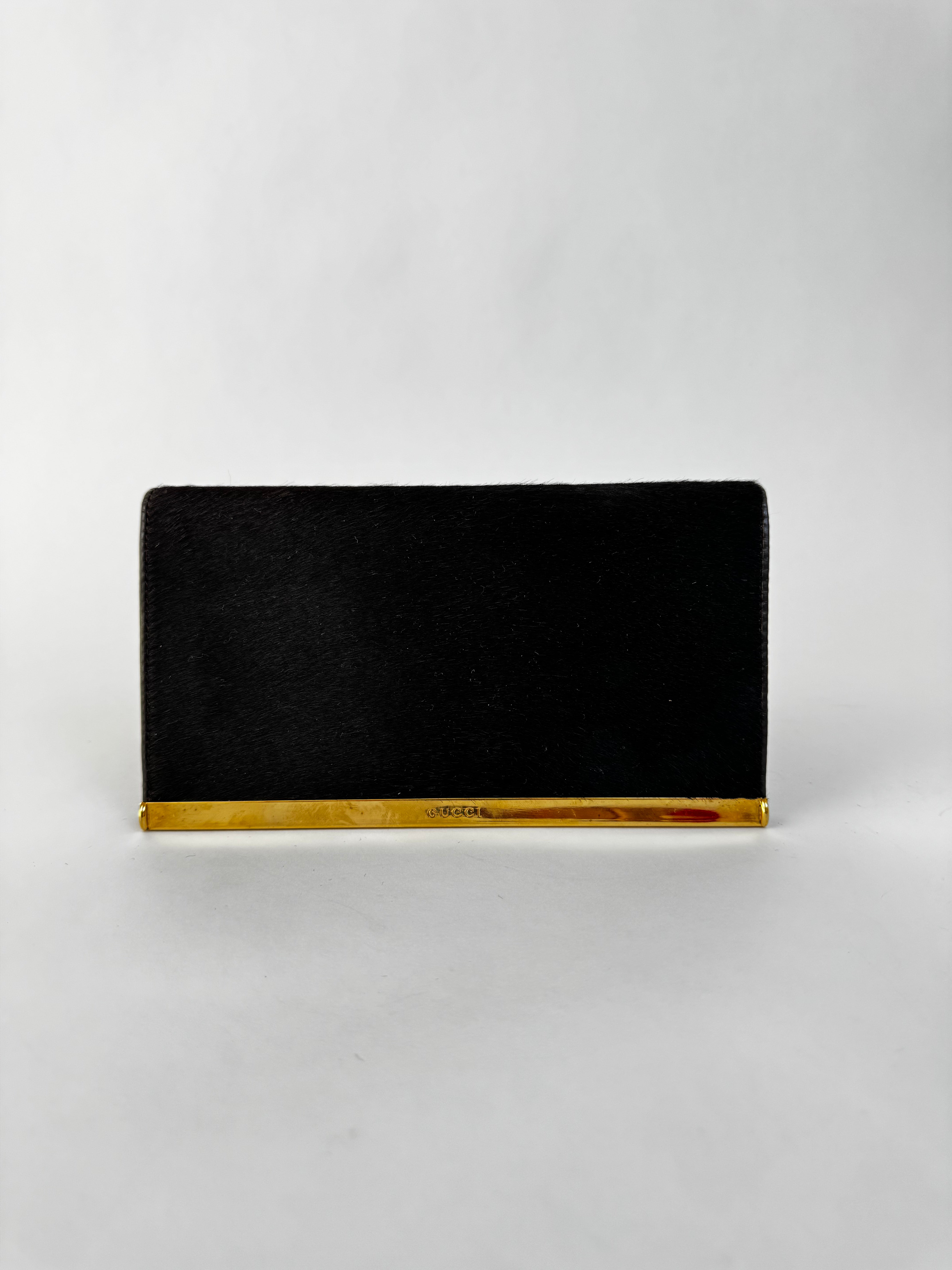 Gucci Tom Ford Brown Pony Hair Wallet