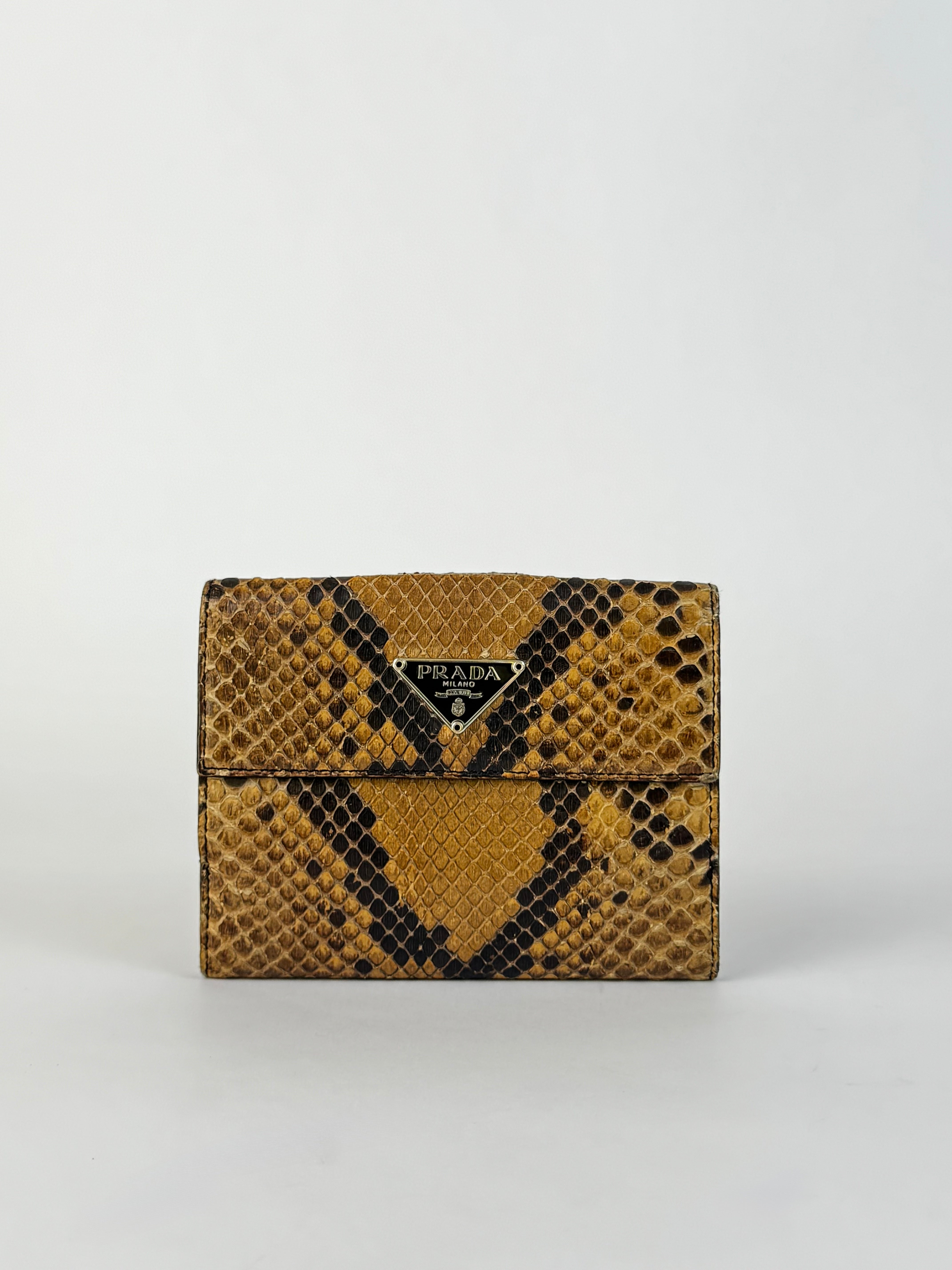 Prada Python Envelope Wallet