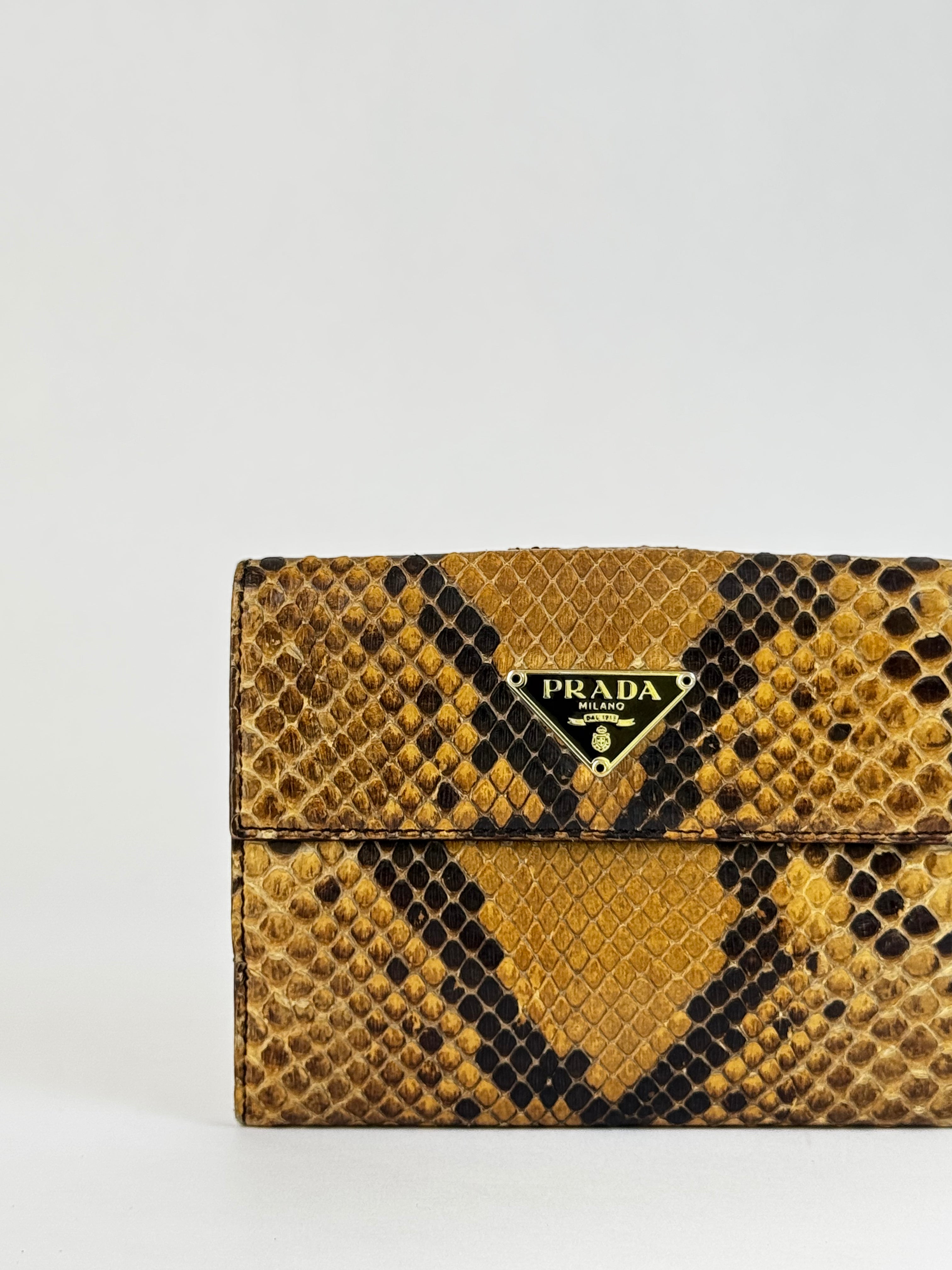 Prada Python Envelope Wallet
