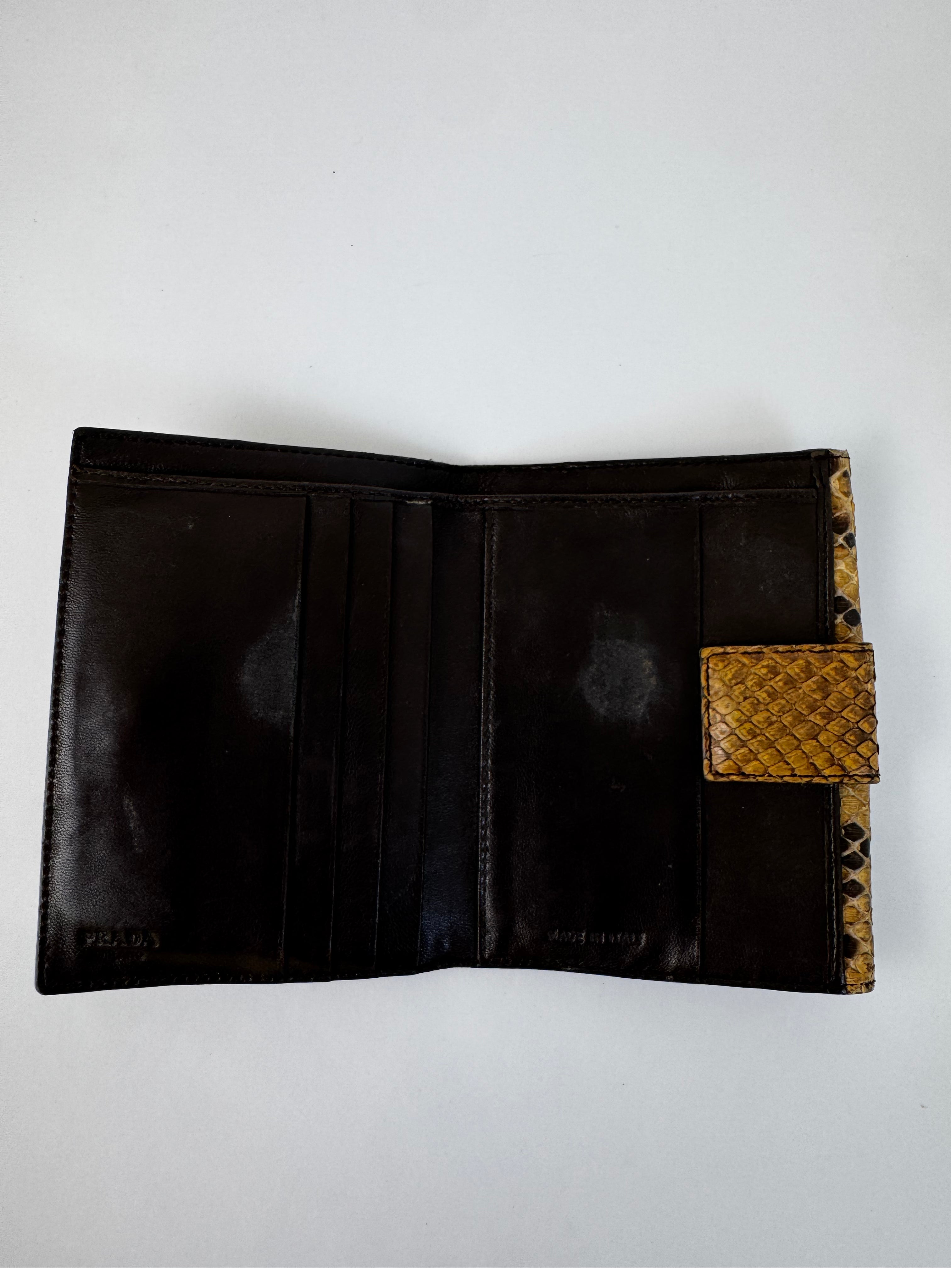 Prada Python Envelope Wallet