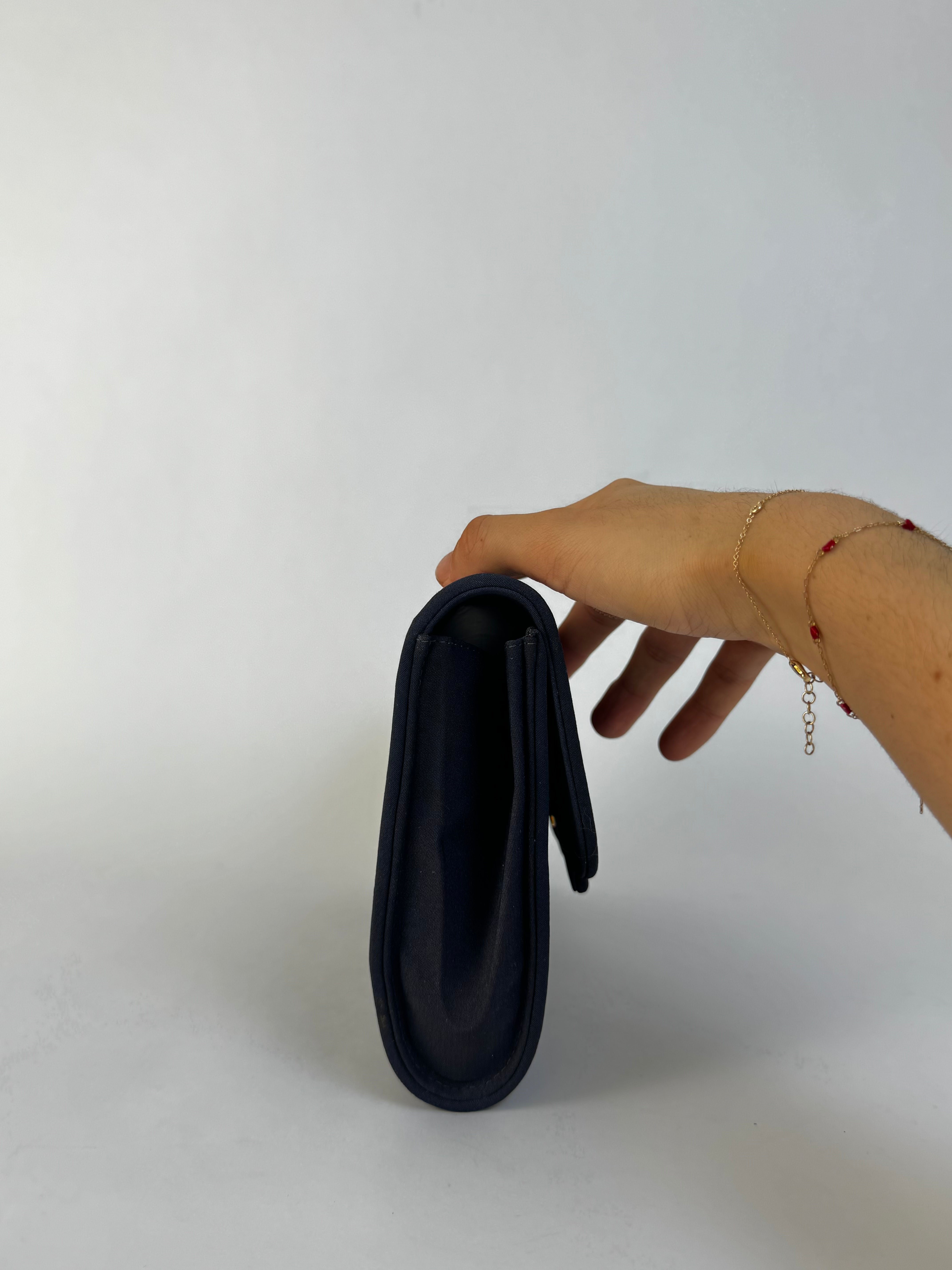 Gucci Navy Envelope Clutch