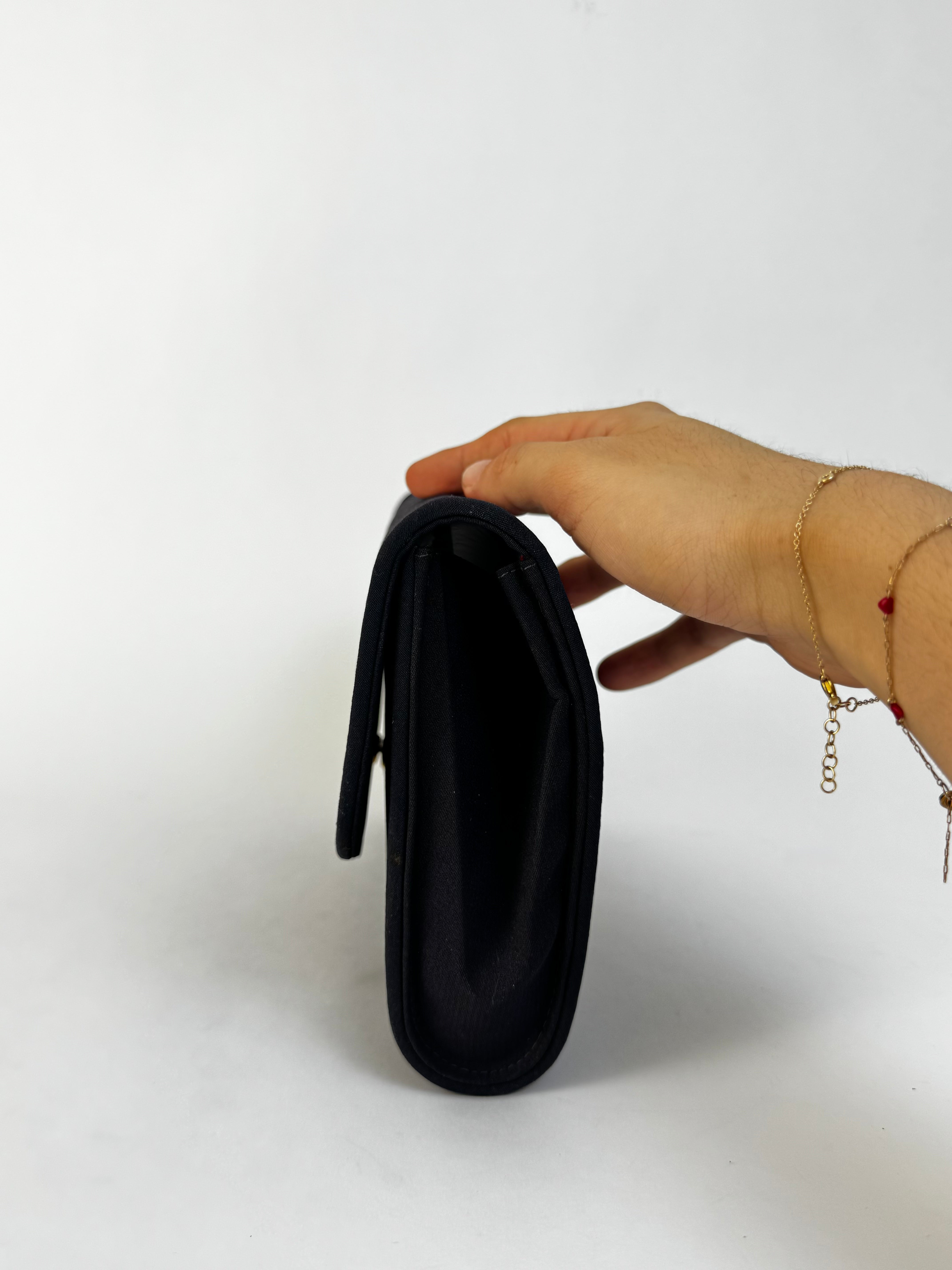 Gucci Navy Envelope Clutch