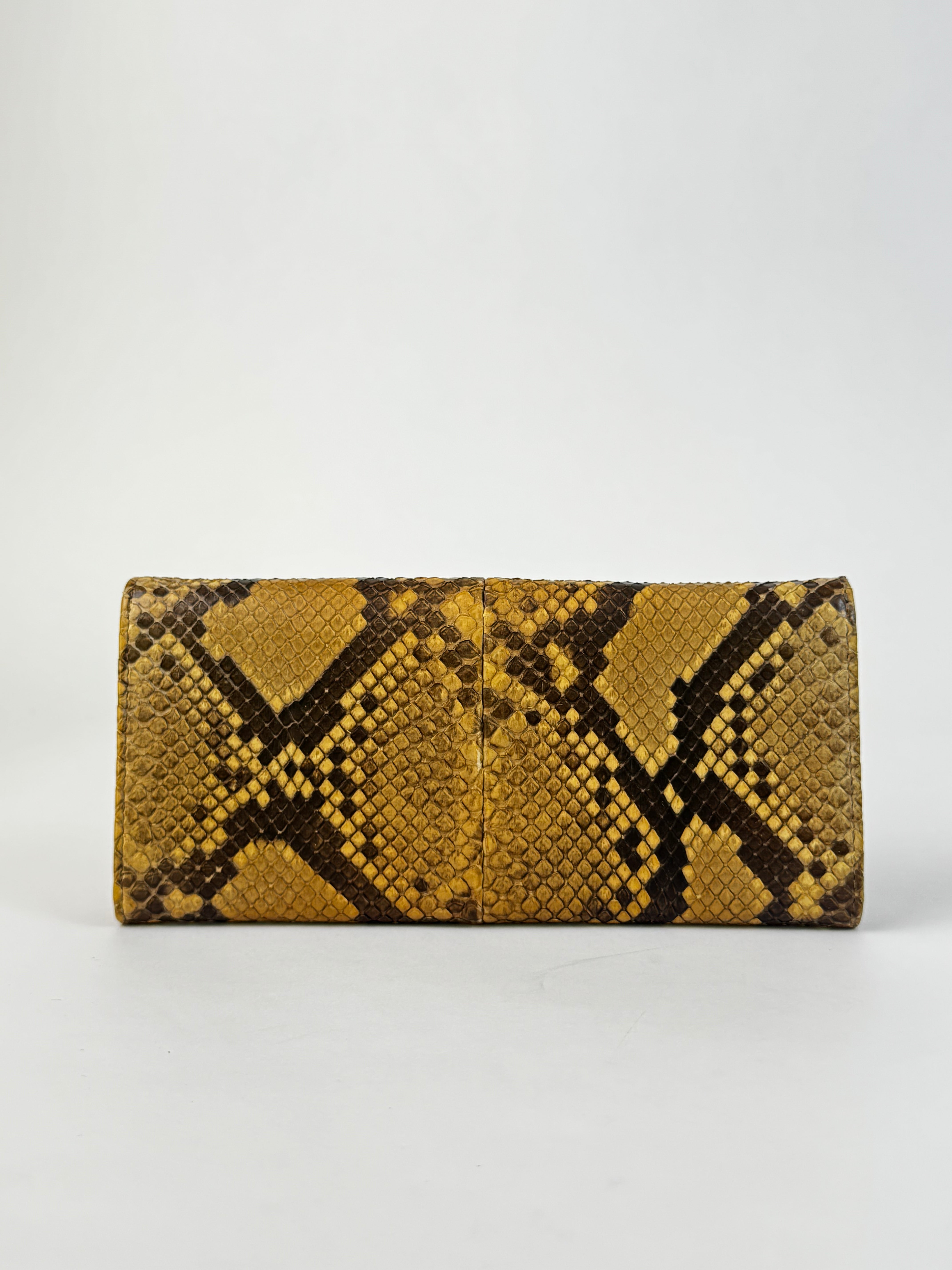 Prada Python Flap Wallet