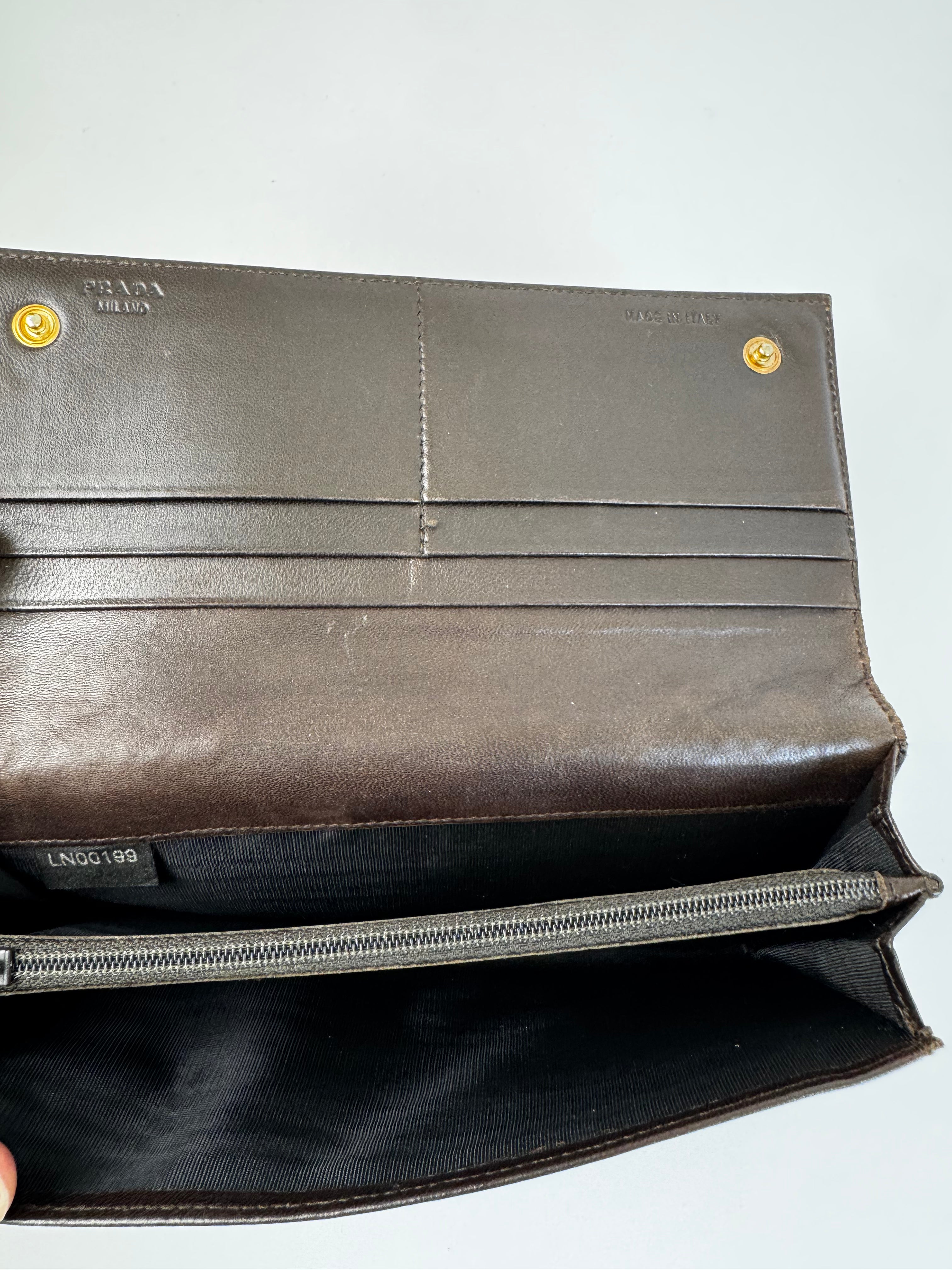 Prada Python Envelope Wallet