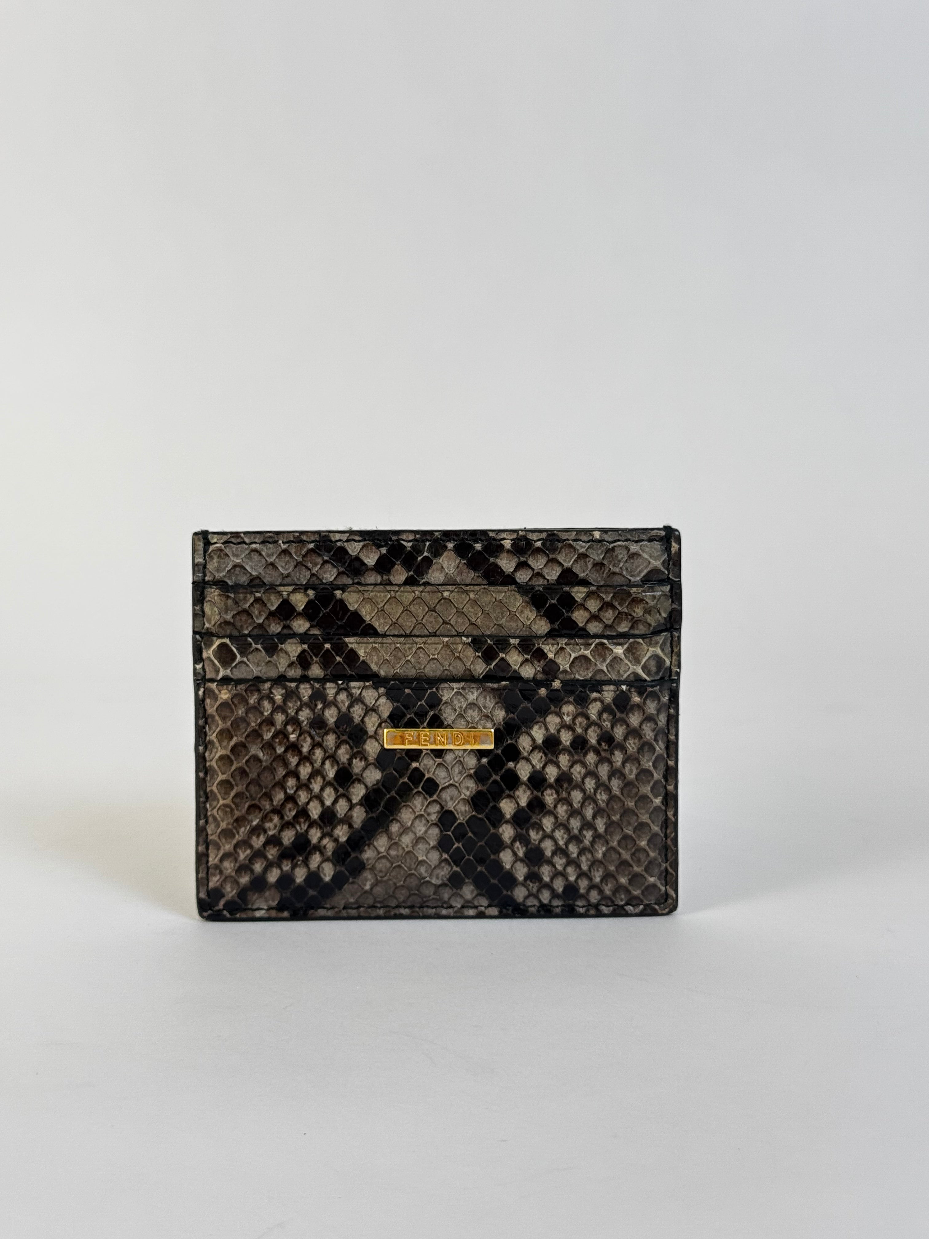 Fendi Python Card Holder