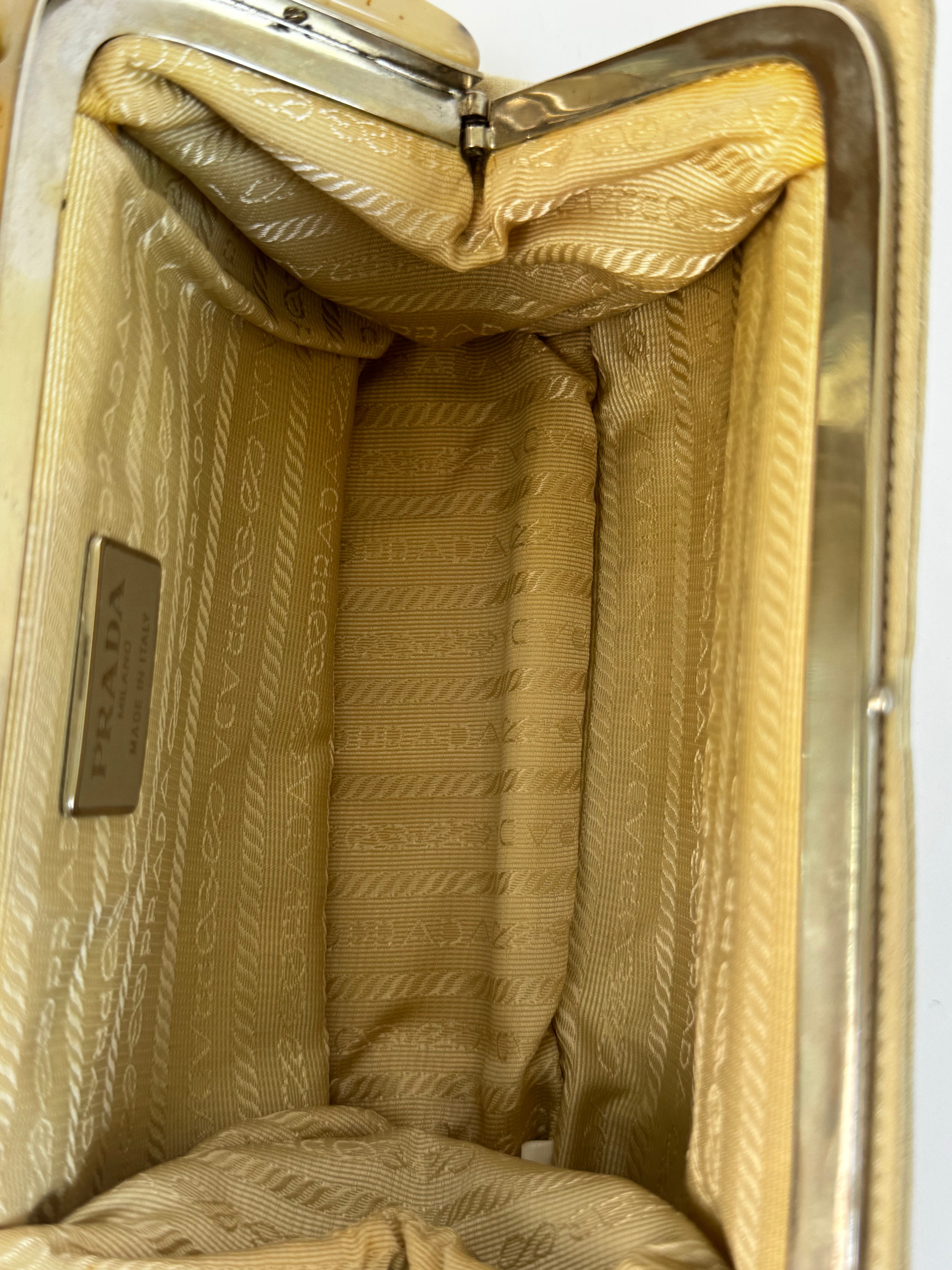 Prada Vintage Suede Top Handle Bag