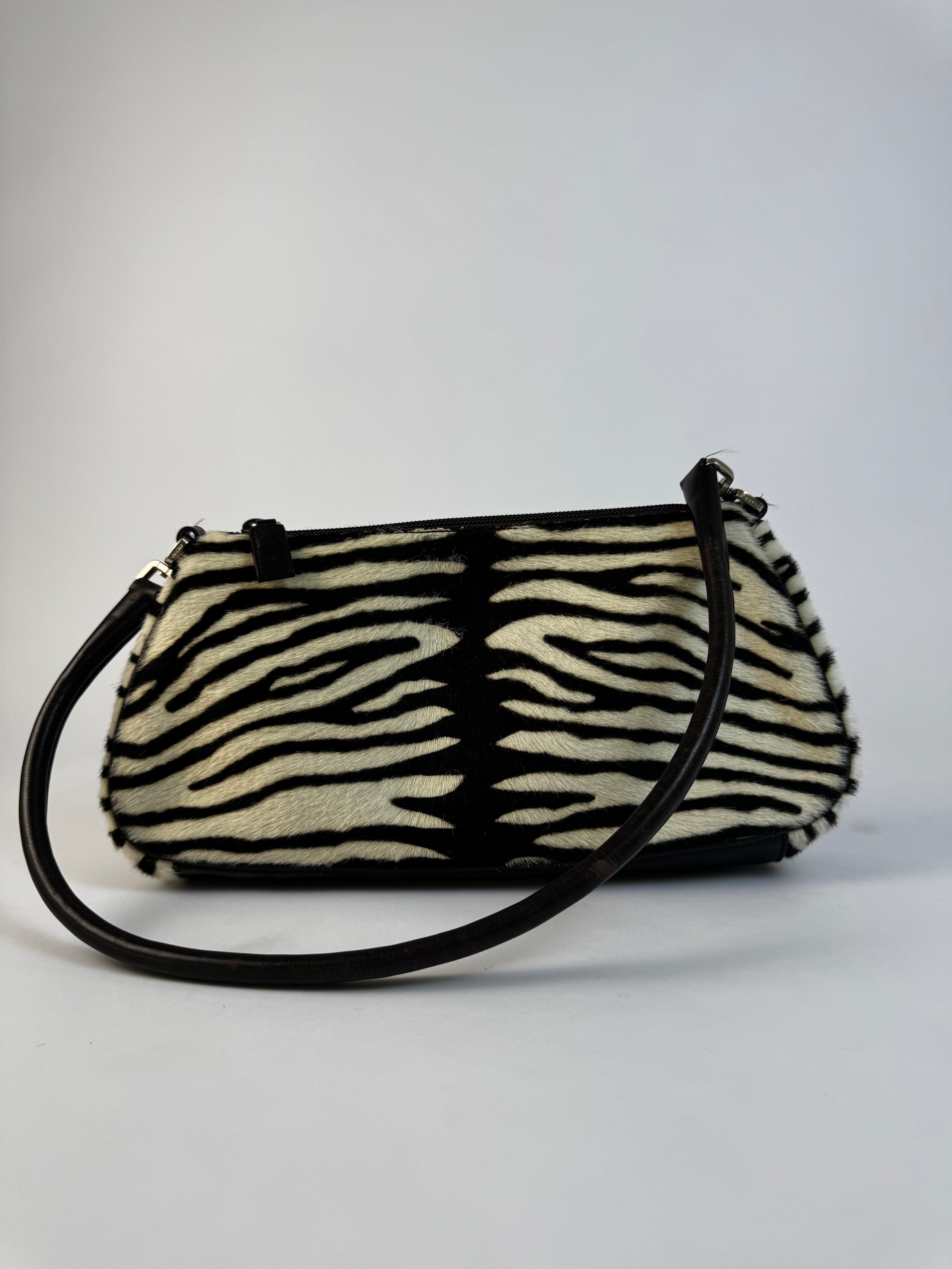 Prada Zebra Pony Hair Baguette Bag Rare