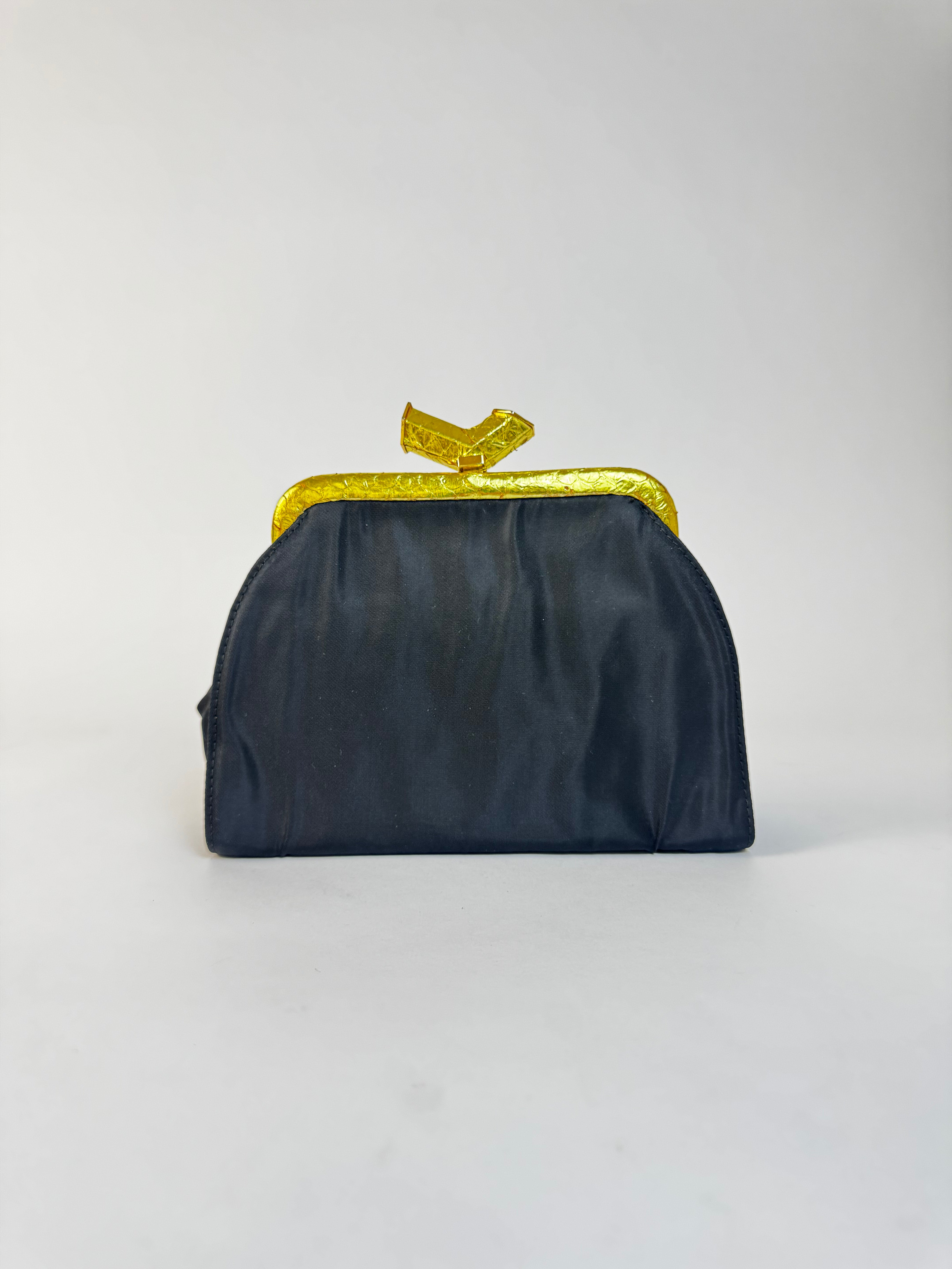 Prada Vintage Frame Clutch Rare