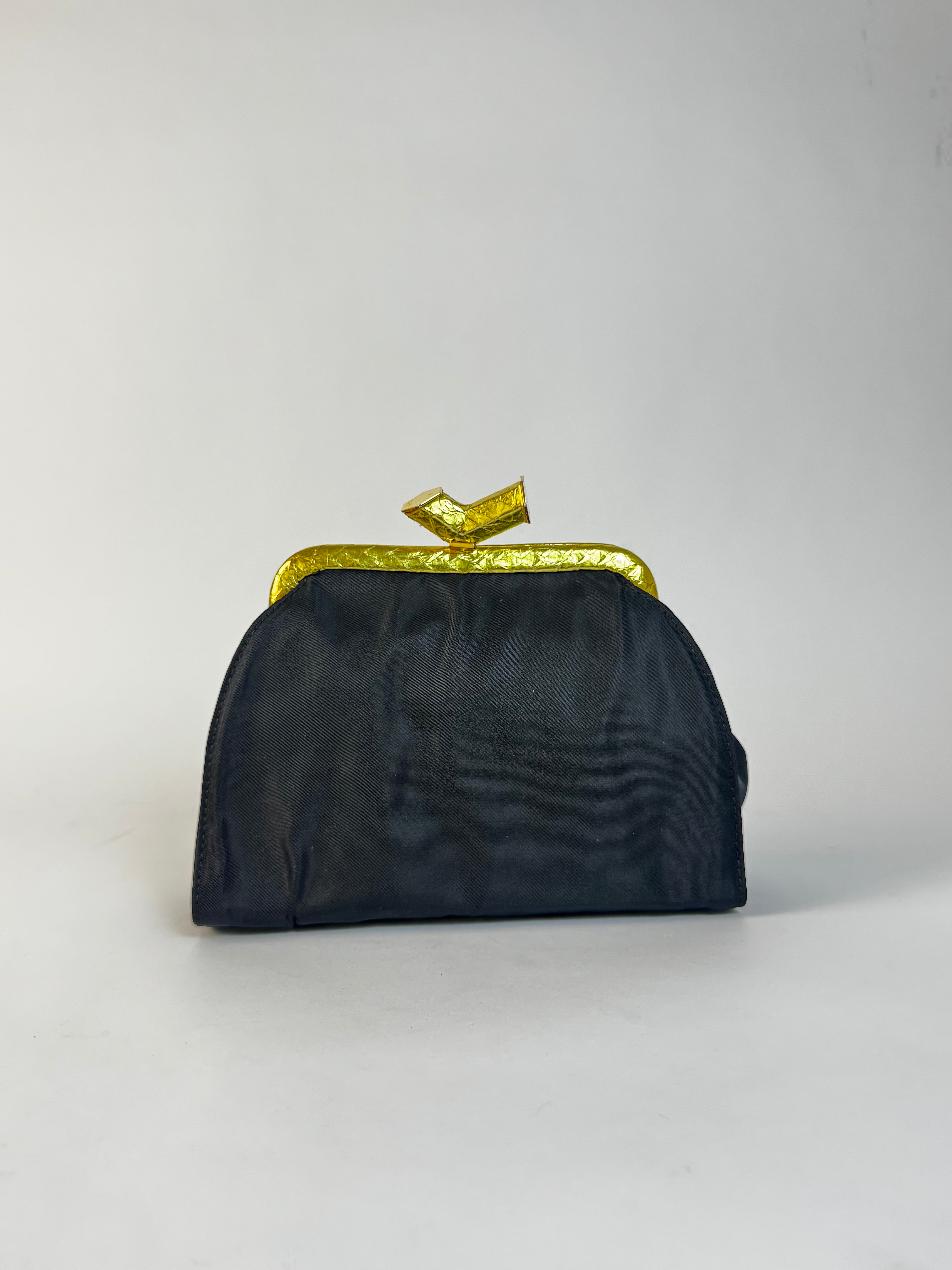 Prada Vintage Frame Clutch Rare