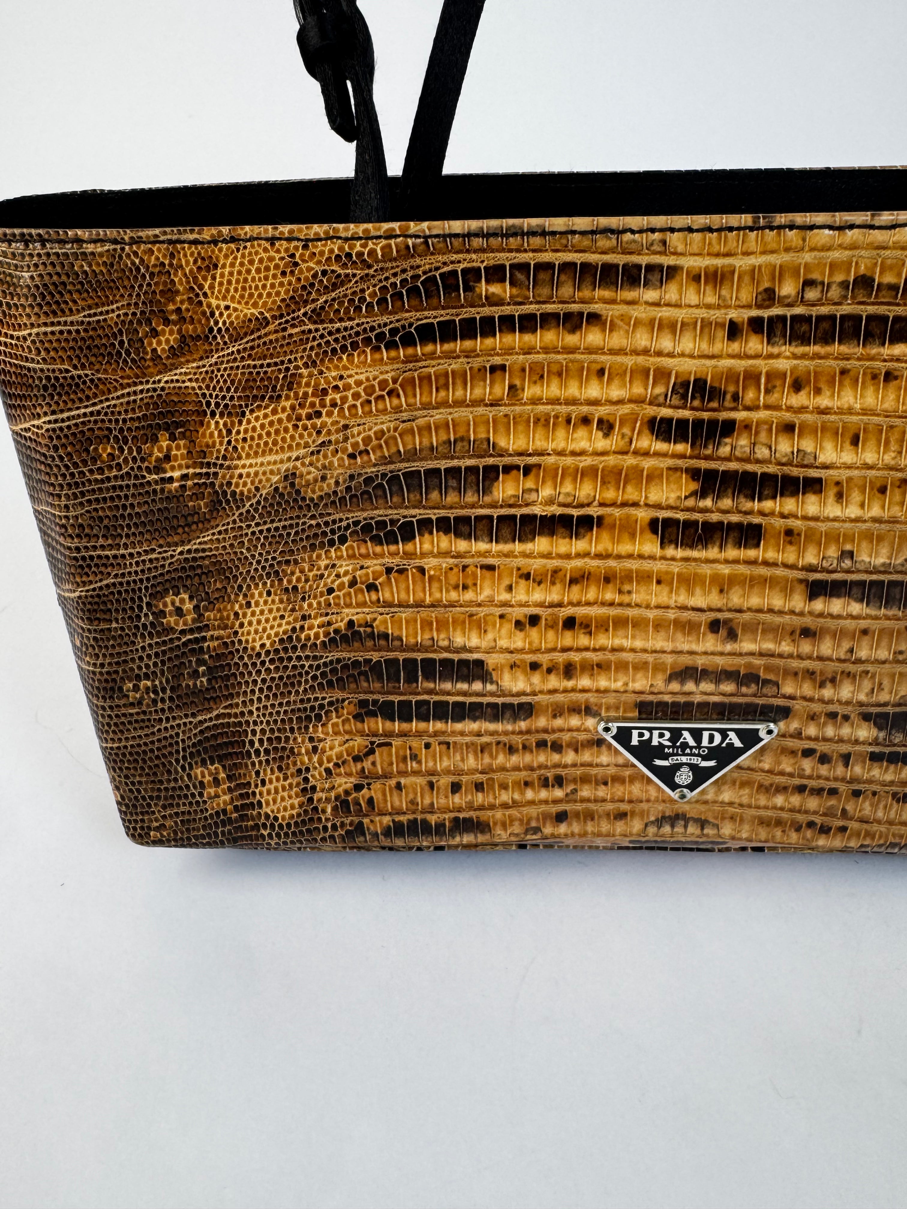 Prada Vintage Python Handbag Rare