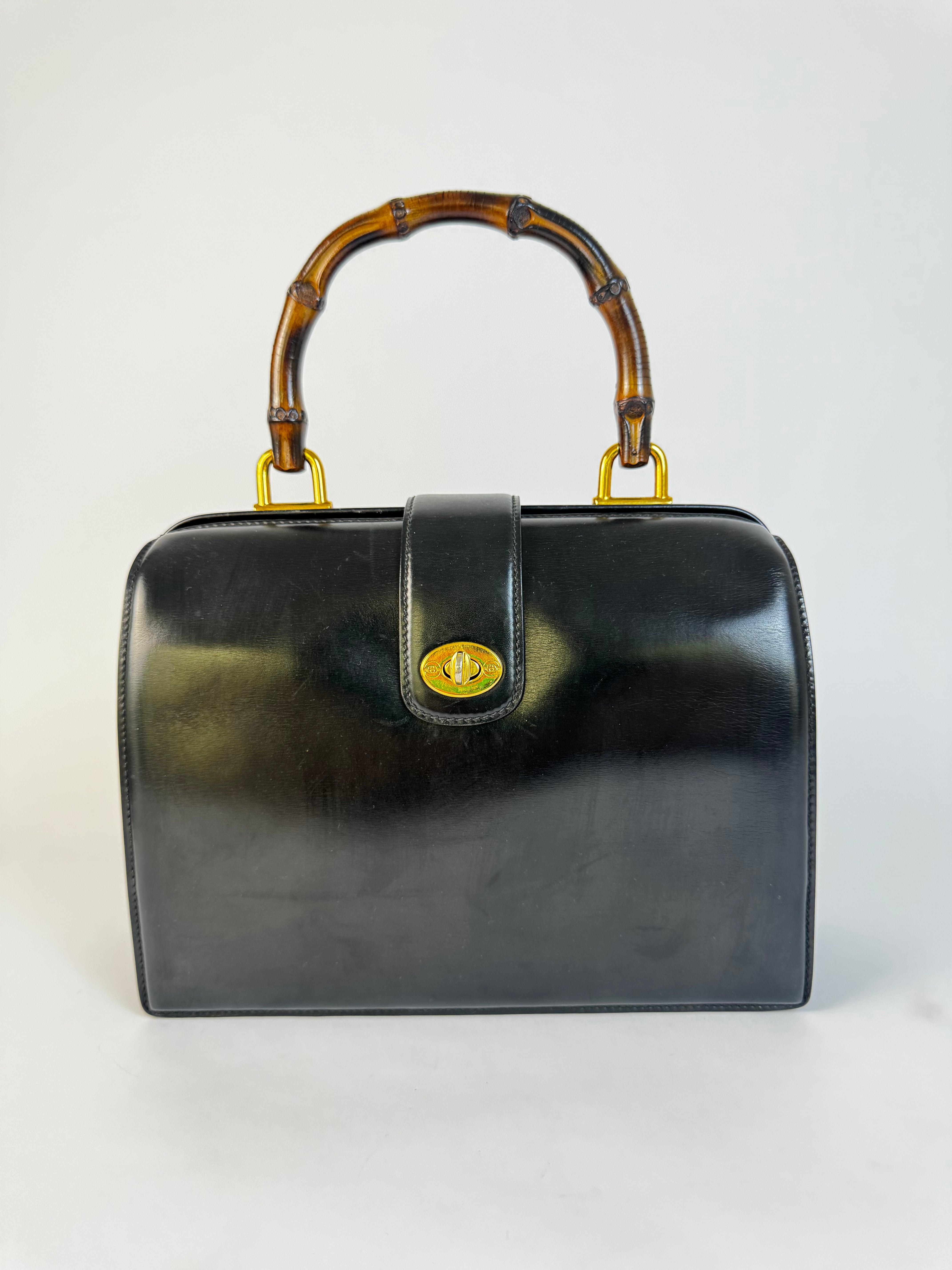Gucci Vintage Bamboo Top Handle Bag