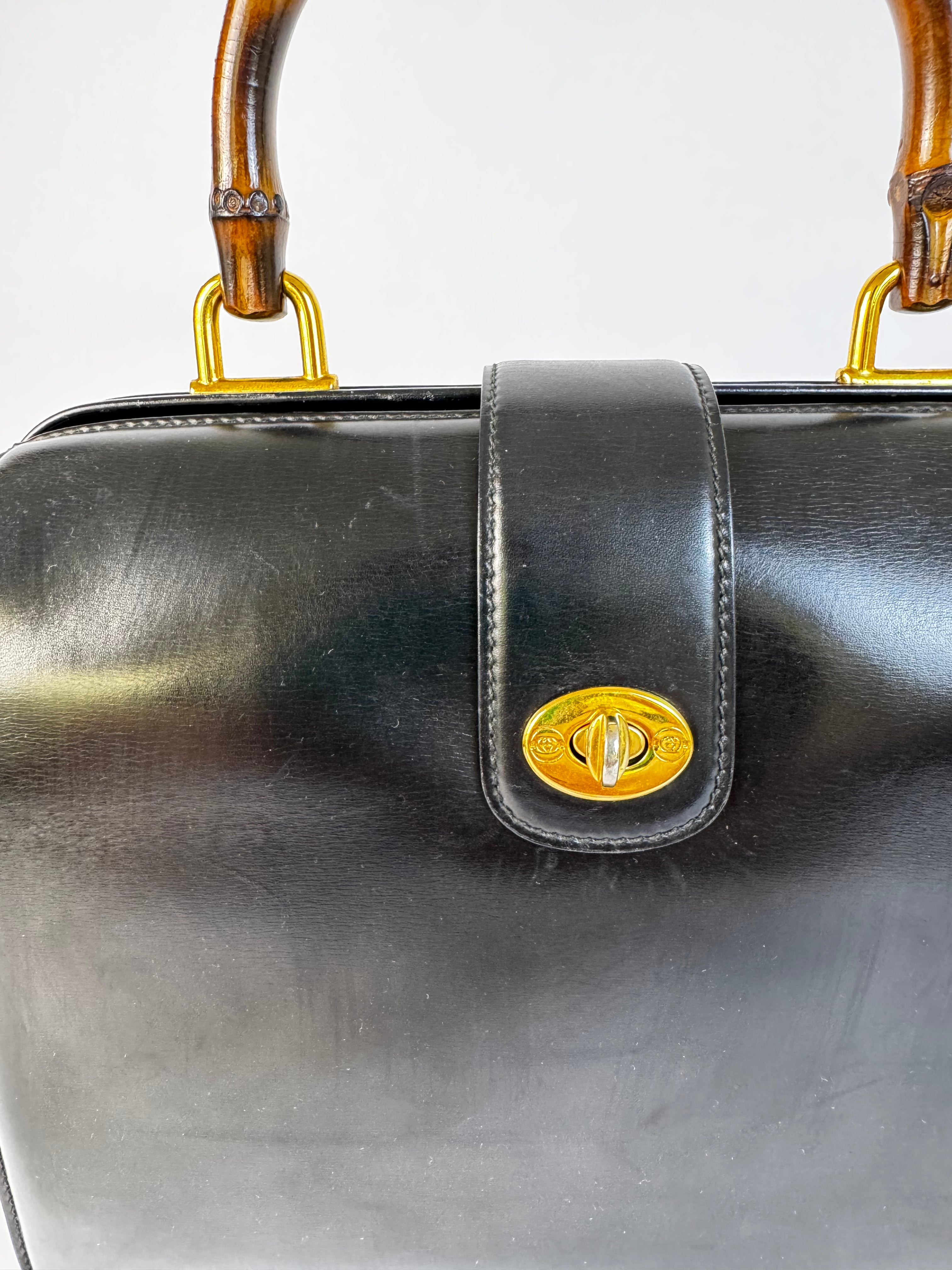 Gucci Vintage Bamboo Top Handle Bag