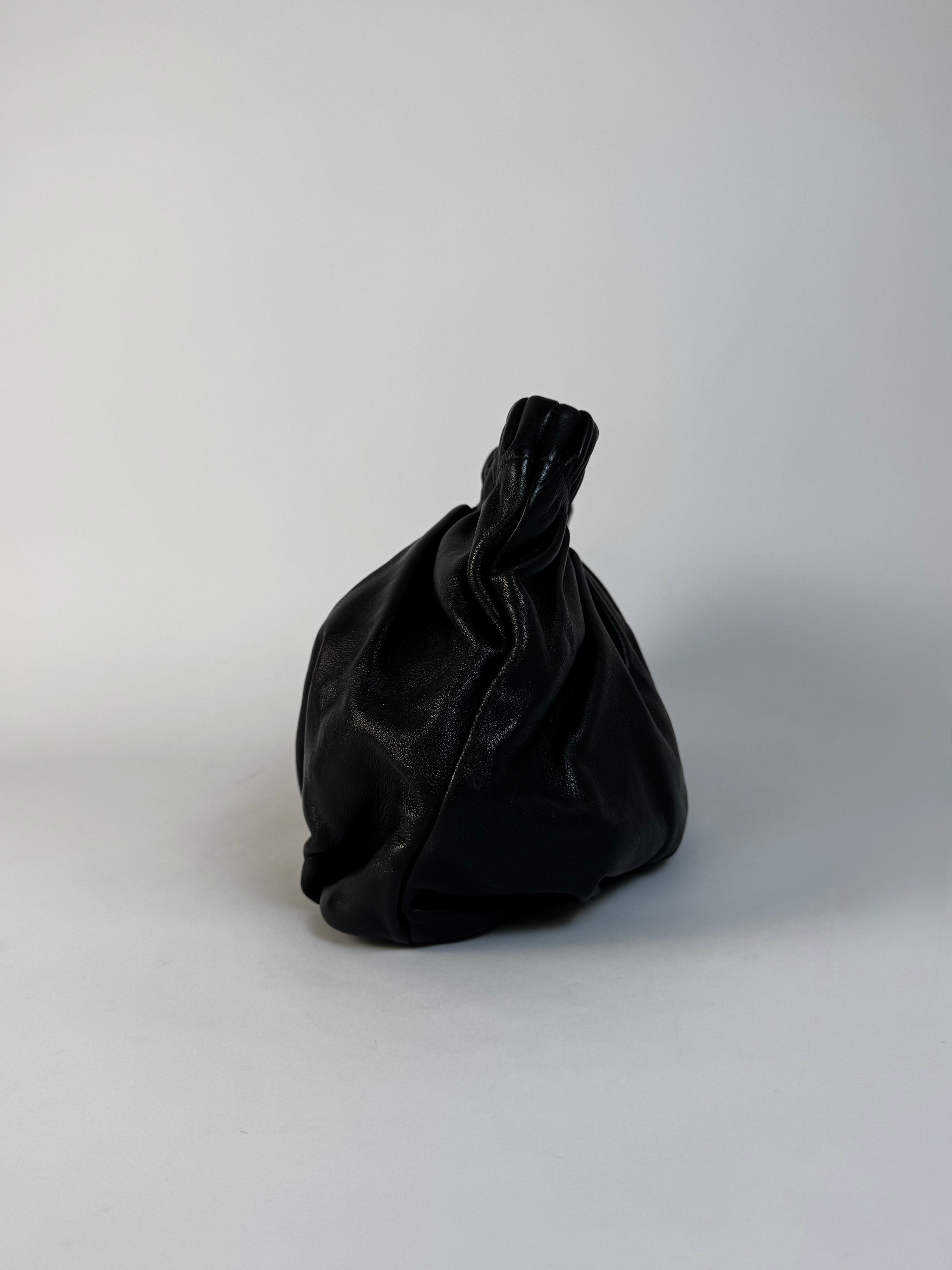 Prada Vintage Black Leather Clutch