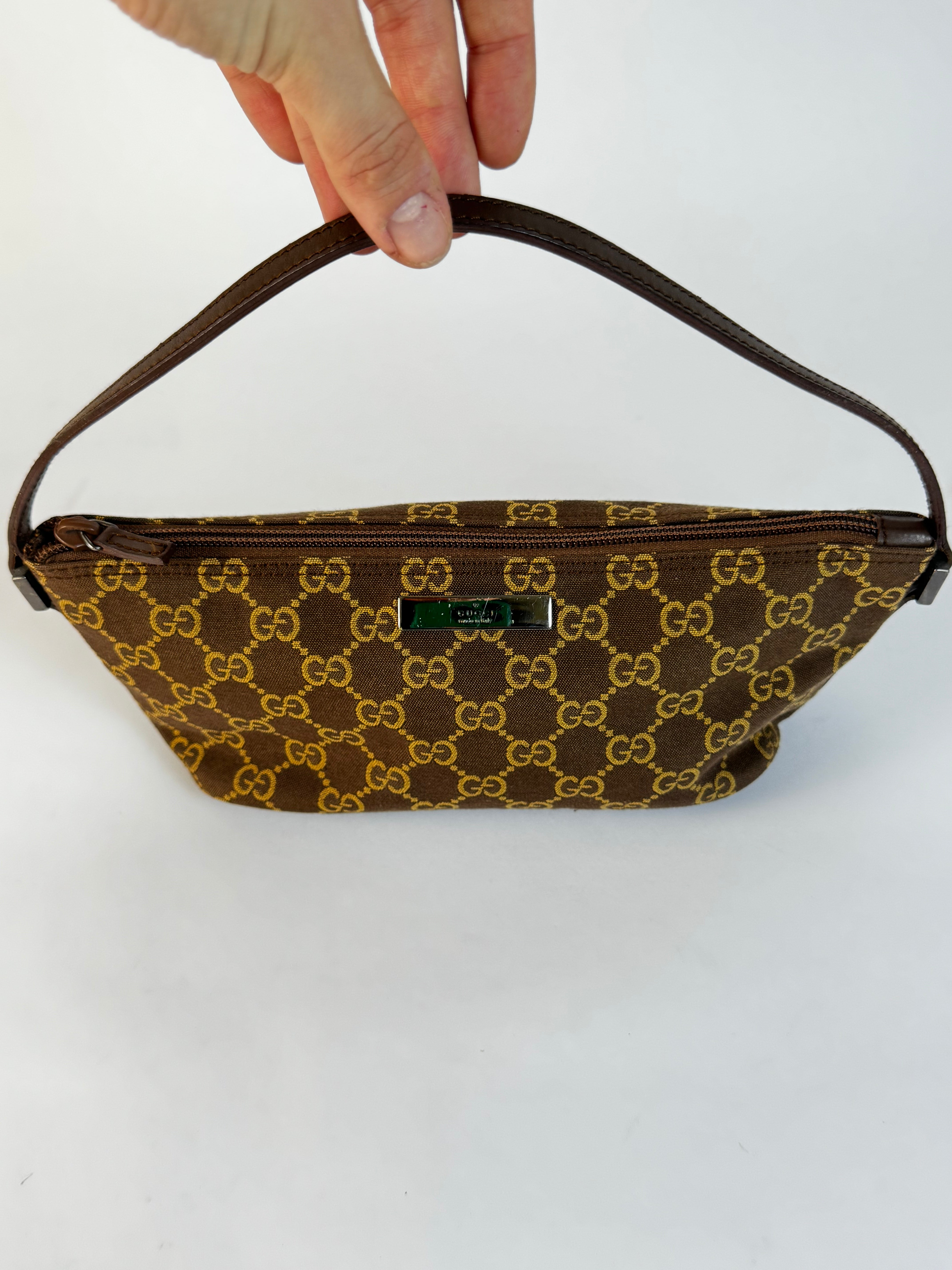 Gucci Brown GG Monogram Handbag