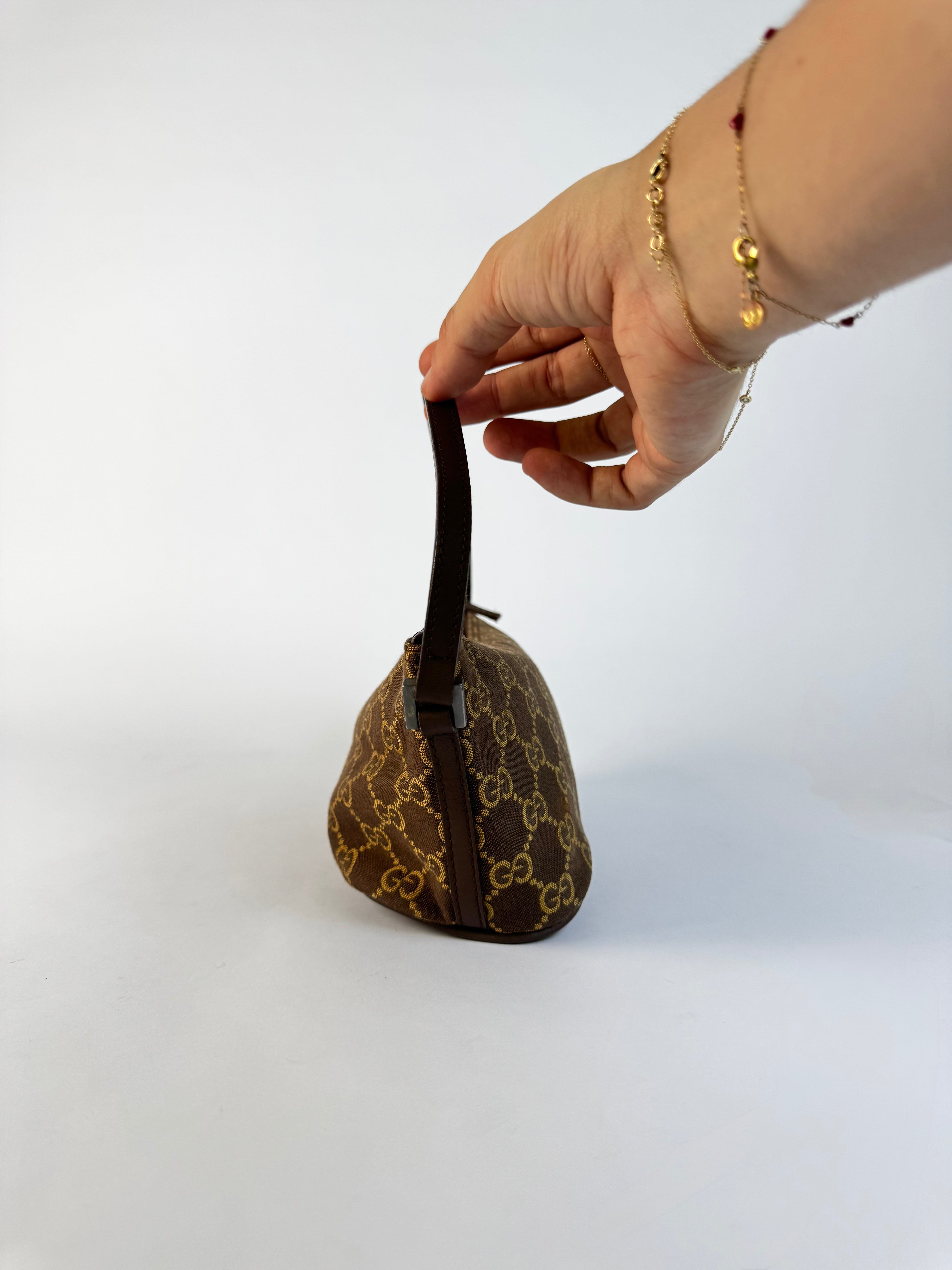 Gucci Brown GG Monogram Handbag