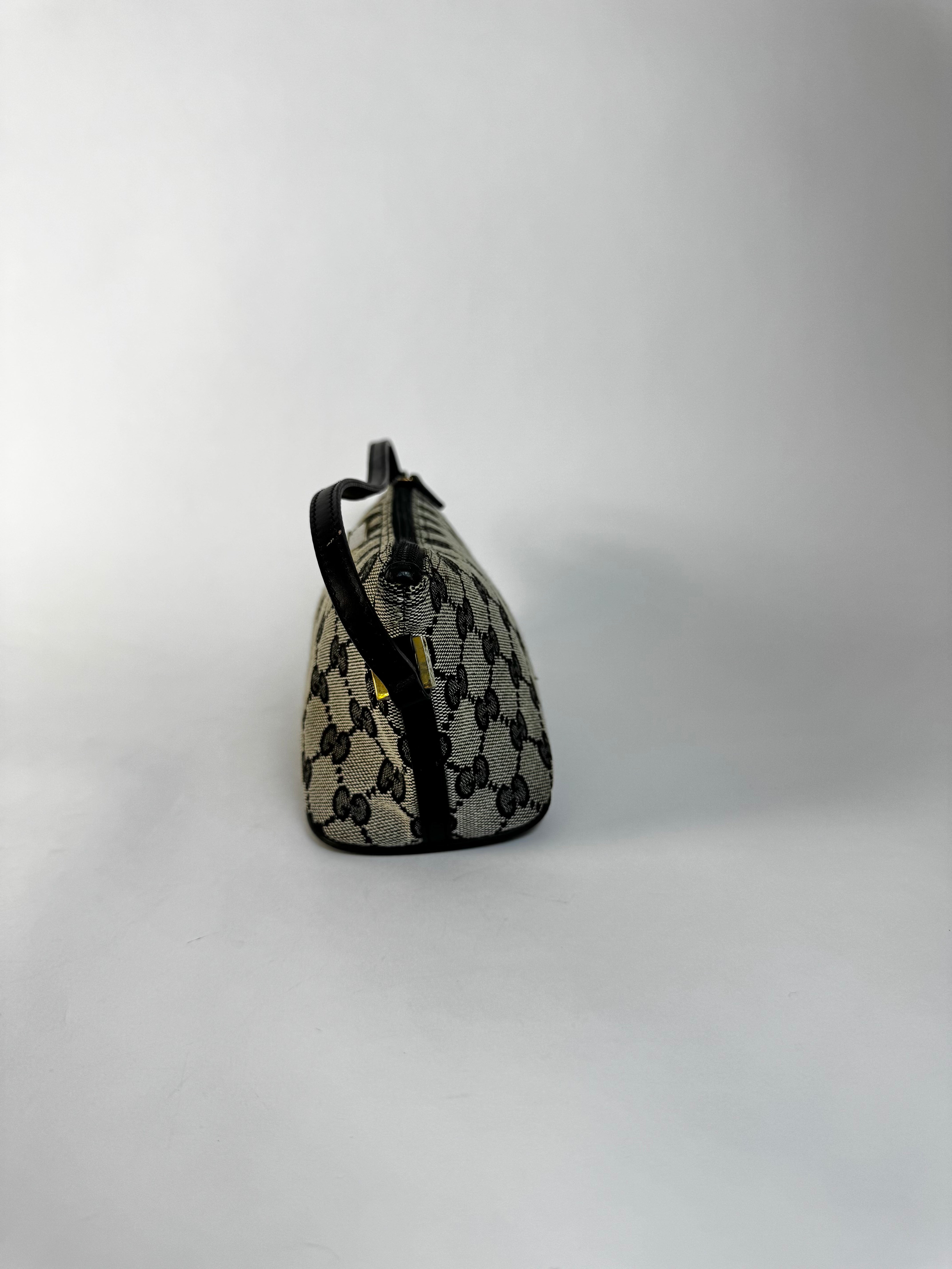 Gucci Black GG Monogram Handbag