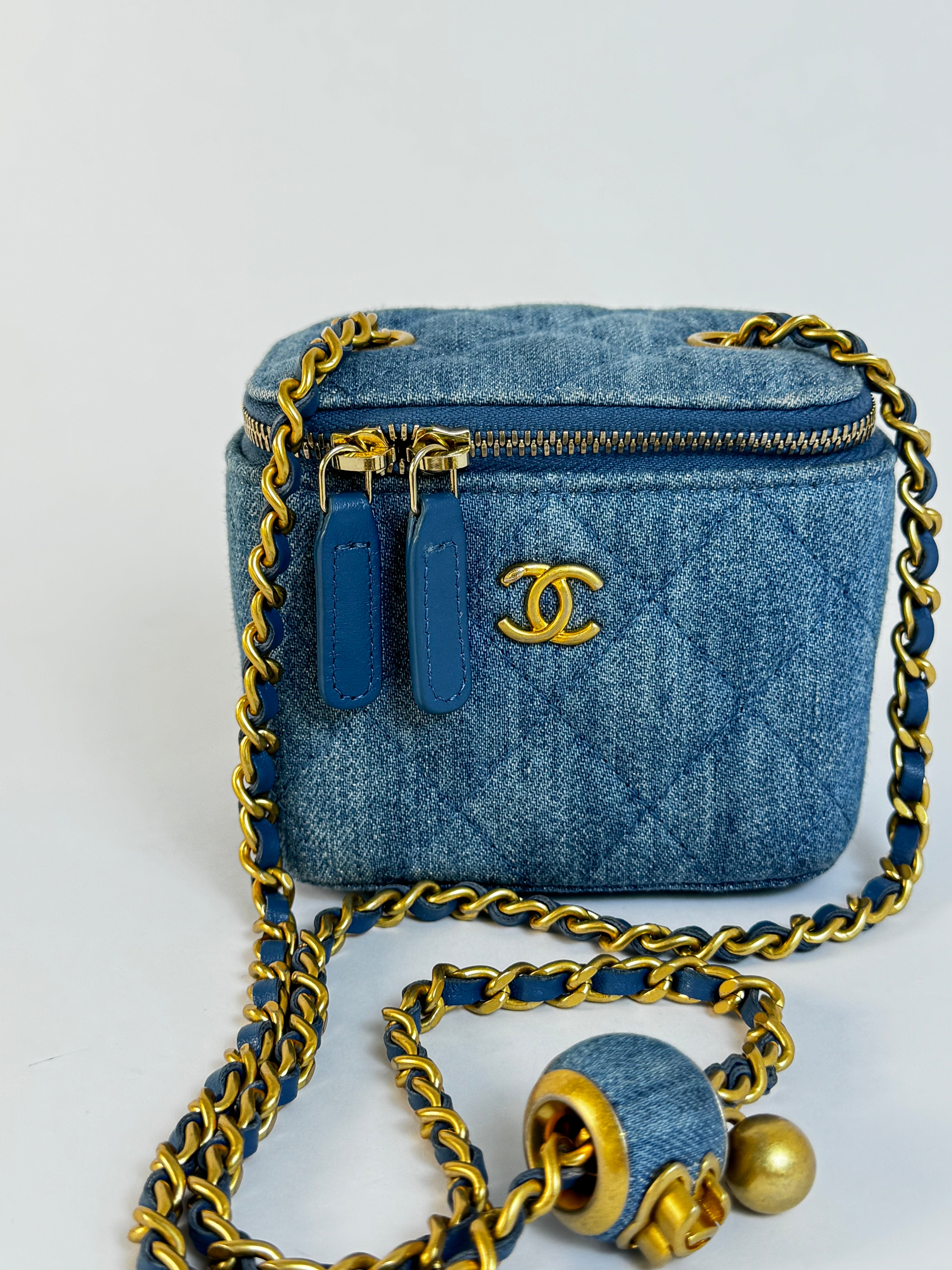 Chanel Denim Mini Vanity Bag Rare