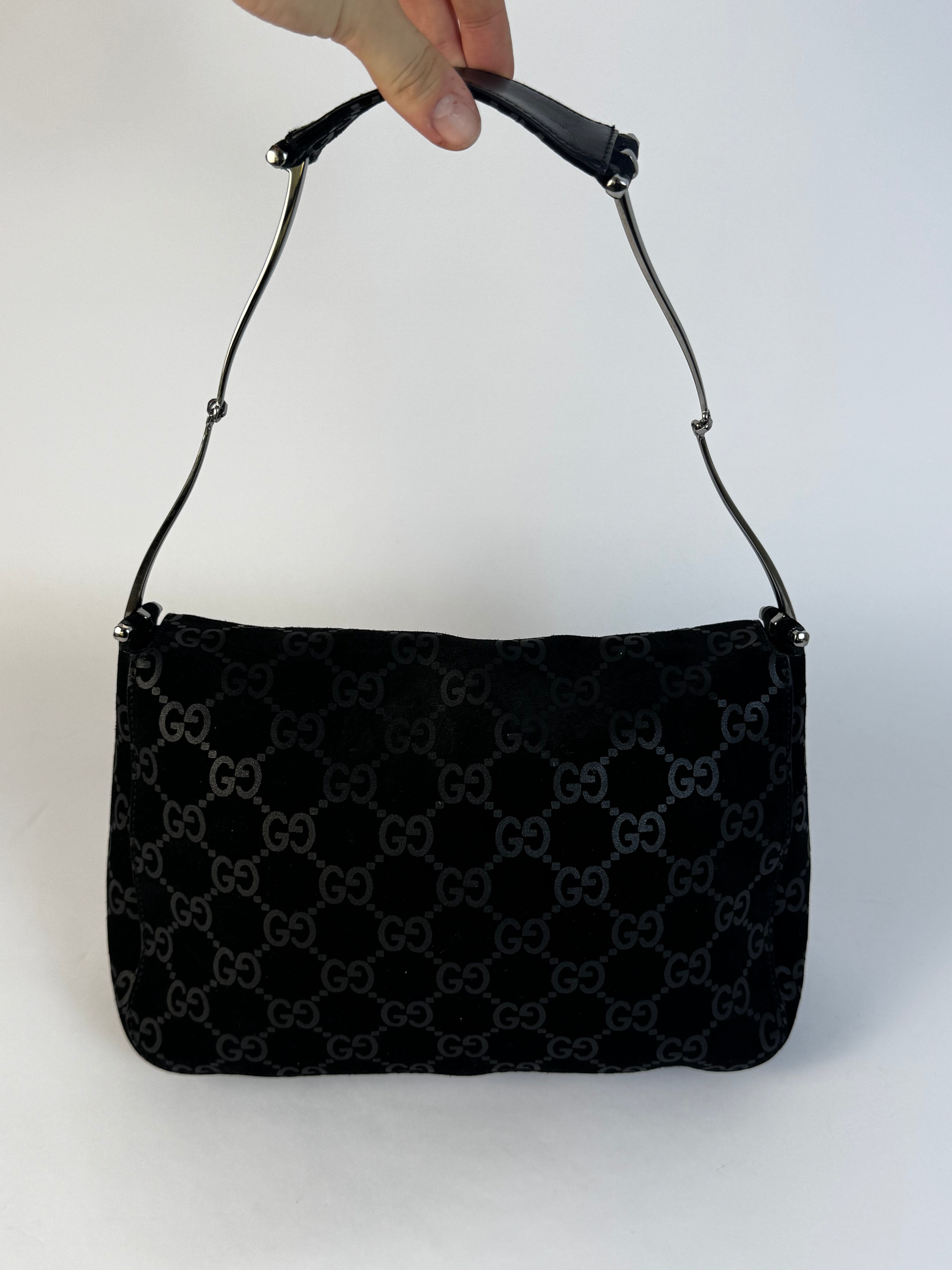Gucci Tom Ford Slim Horsebit GG Tote Flap Bag