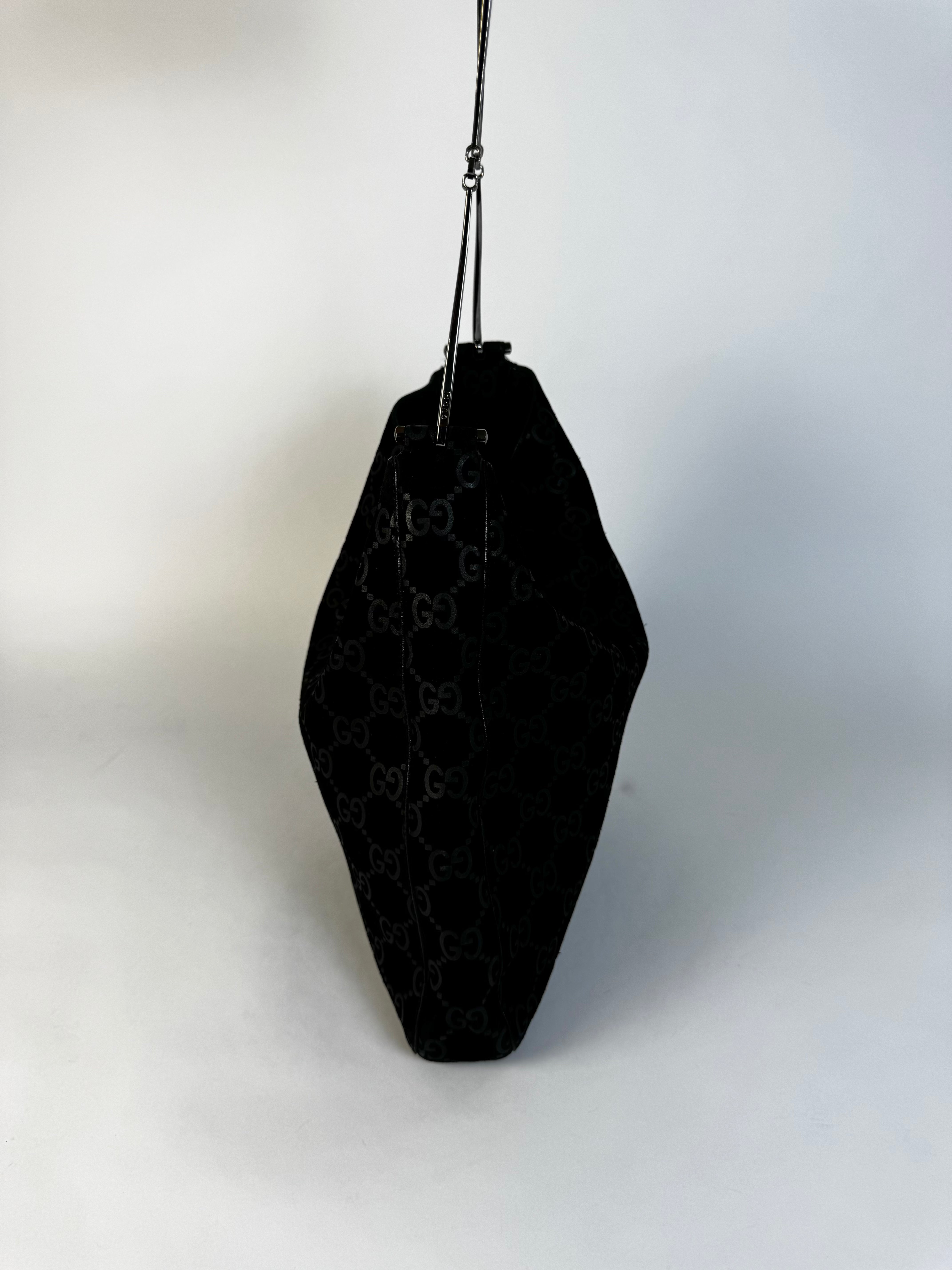 Gucci Tom Ford Slim Horsebit Black Suede Hobo Bag Best Seller