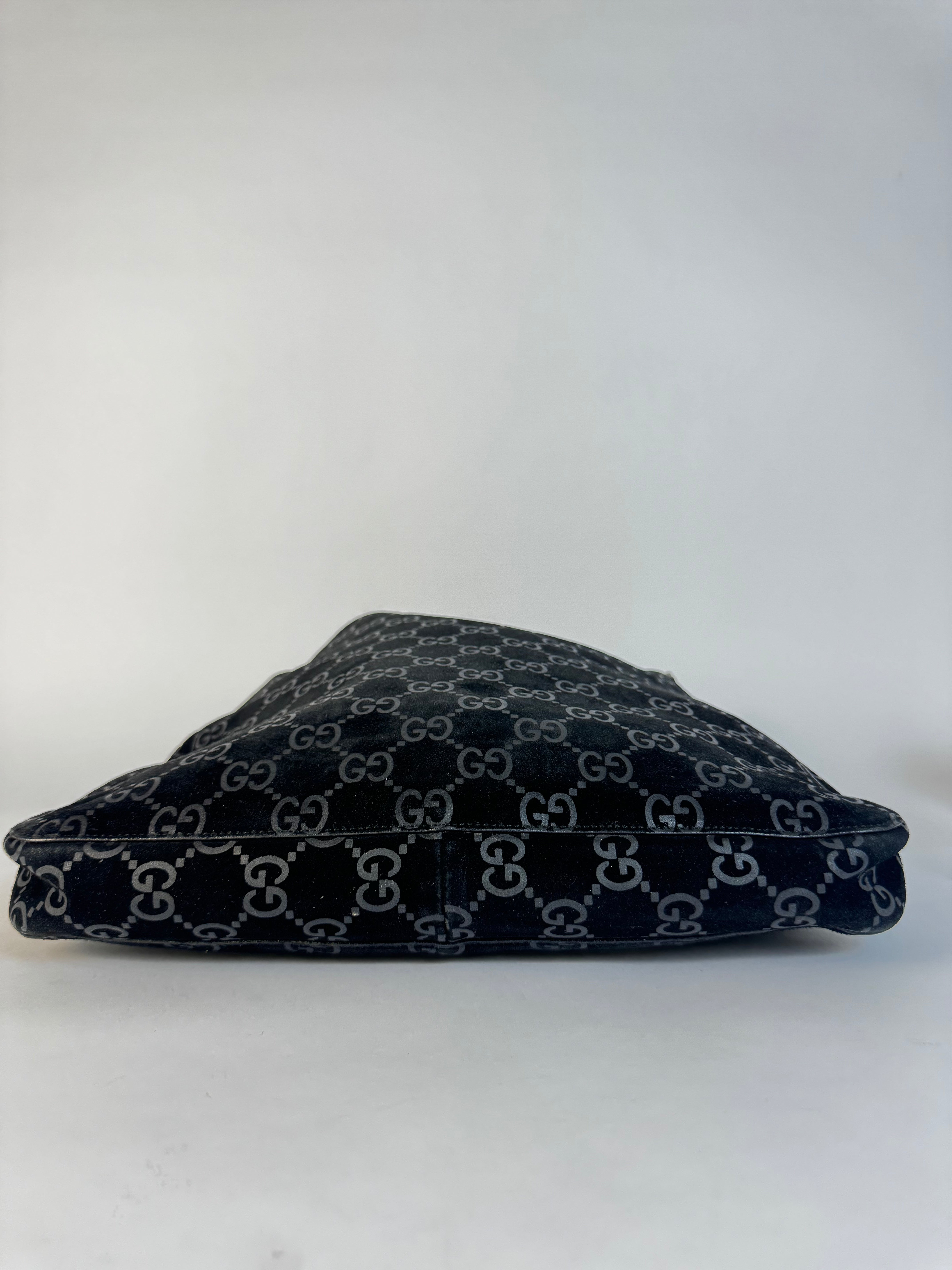 Gucci Tom Ford Slim Horsebit Black Suede Hobo Bag Best Seller