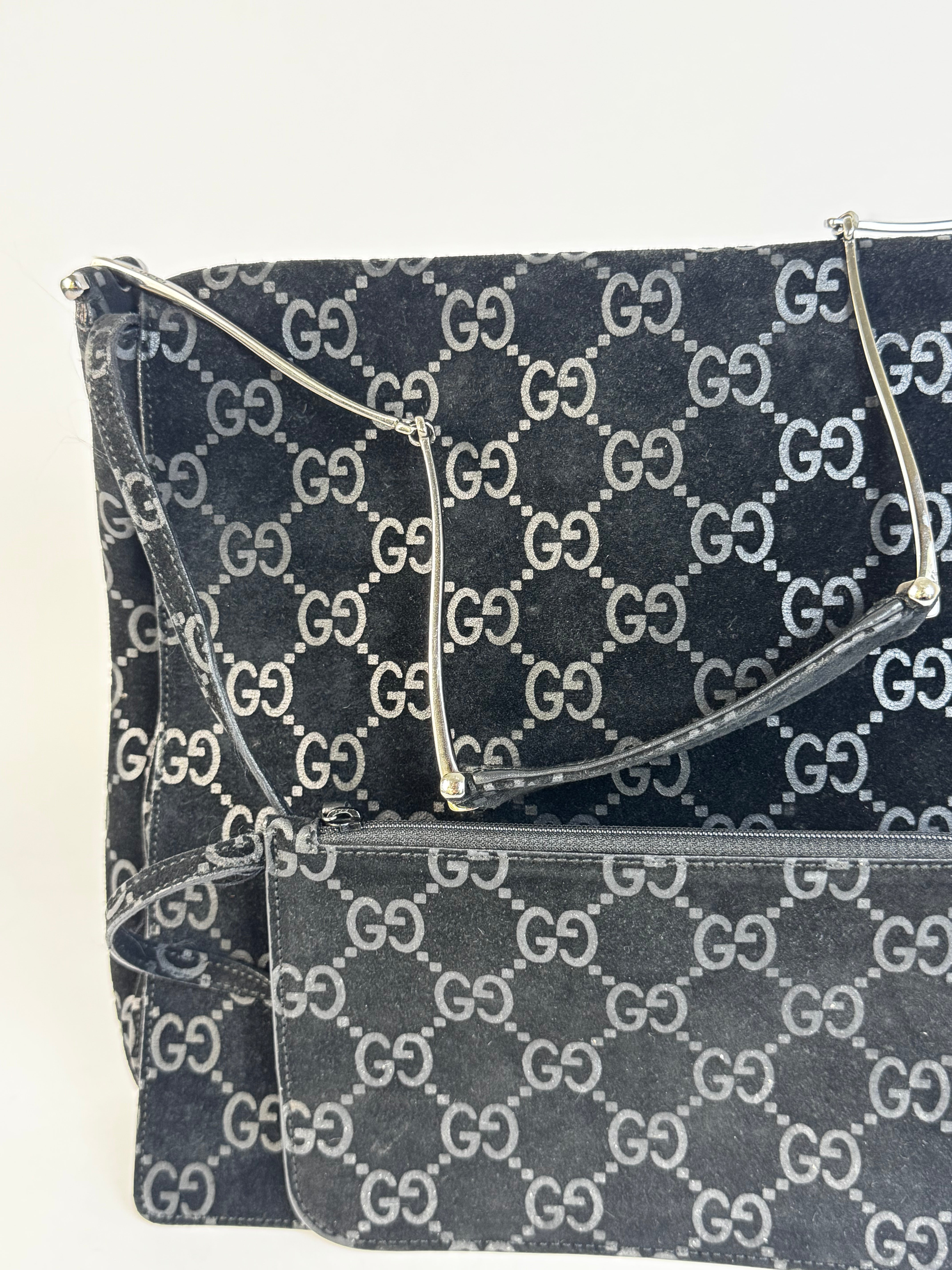 Gucci Tom Ford Slim Horsebit Black Suede Hobo Bag Best Seller