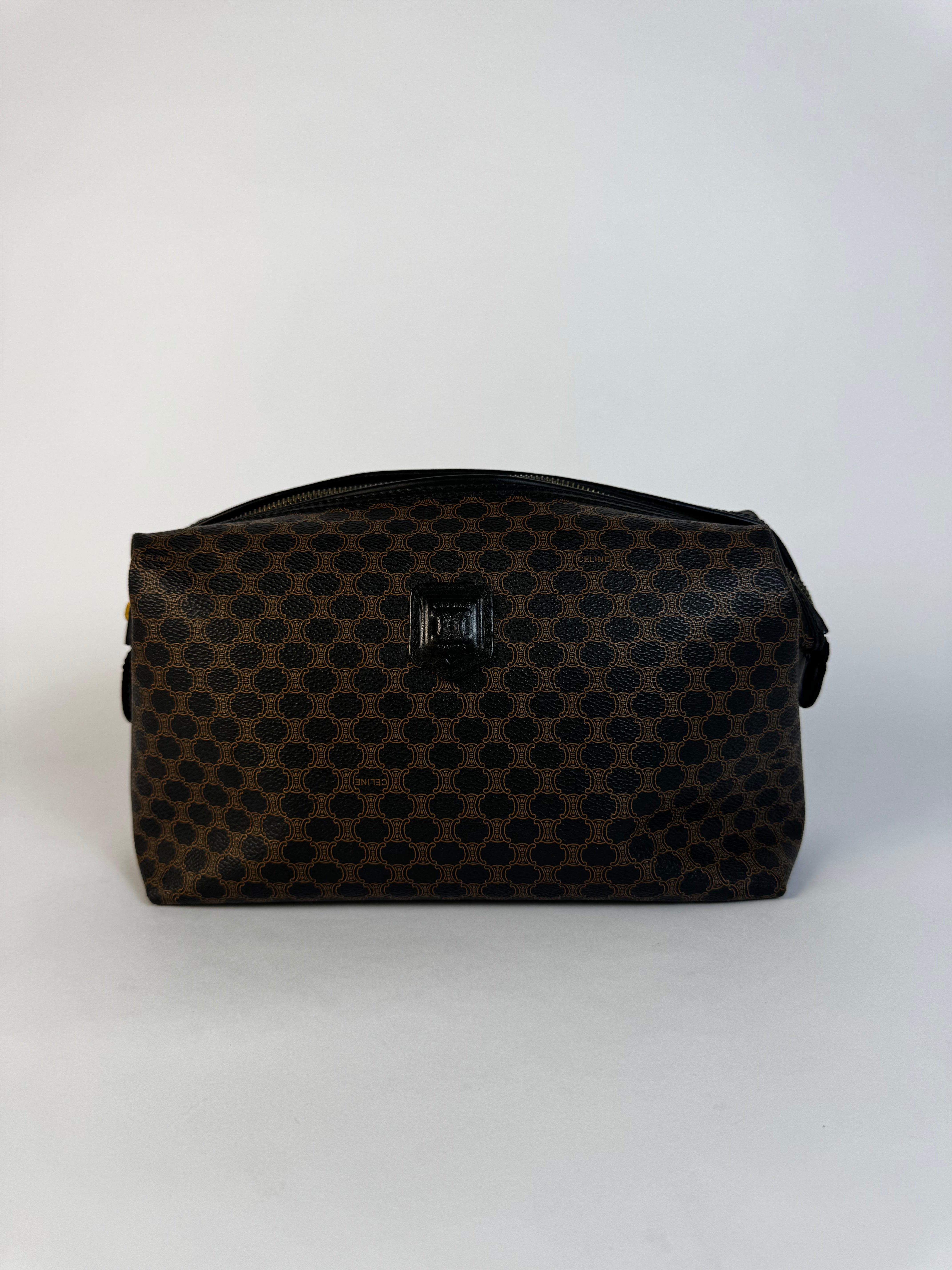 Celine Vintage Macadam Cosmetic Pouch Large