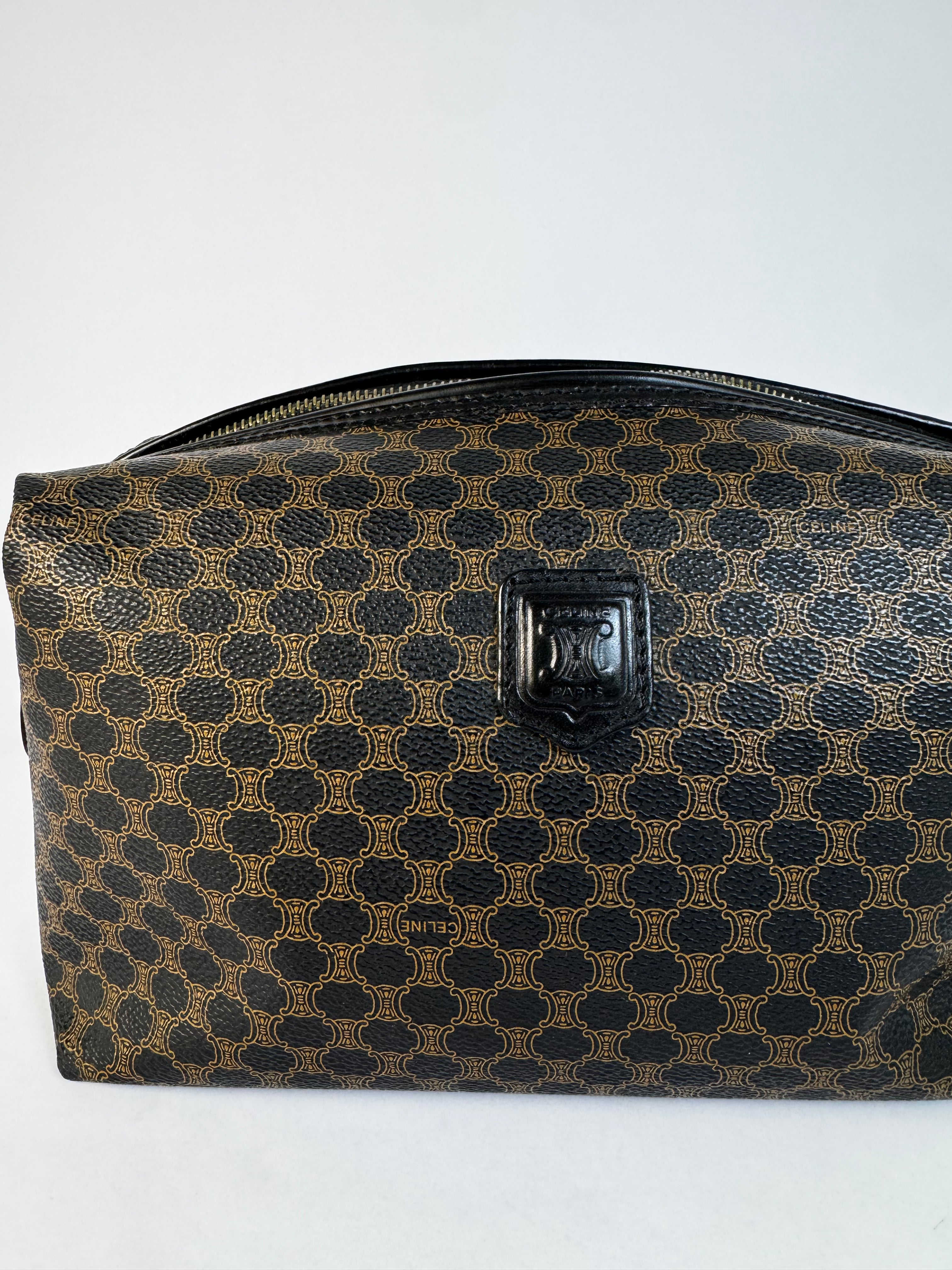 Celine Vintage Macadam Cosmetic Pouch Large