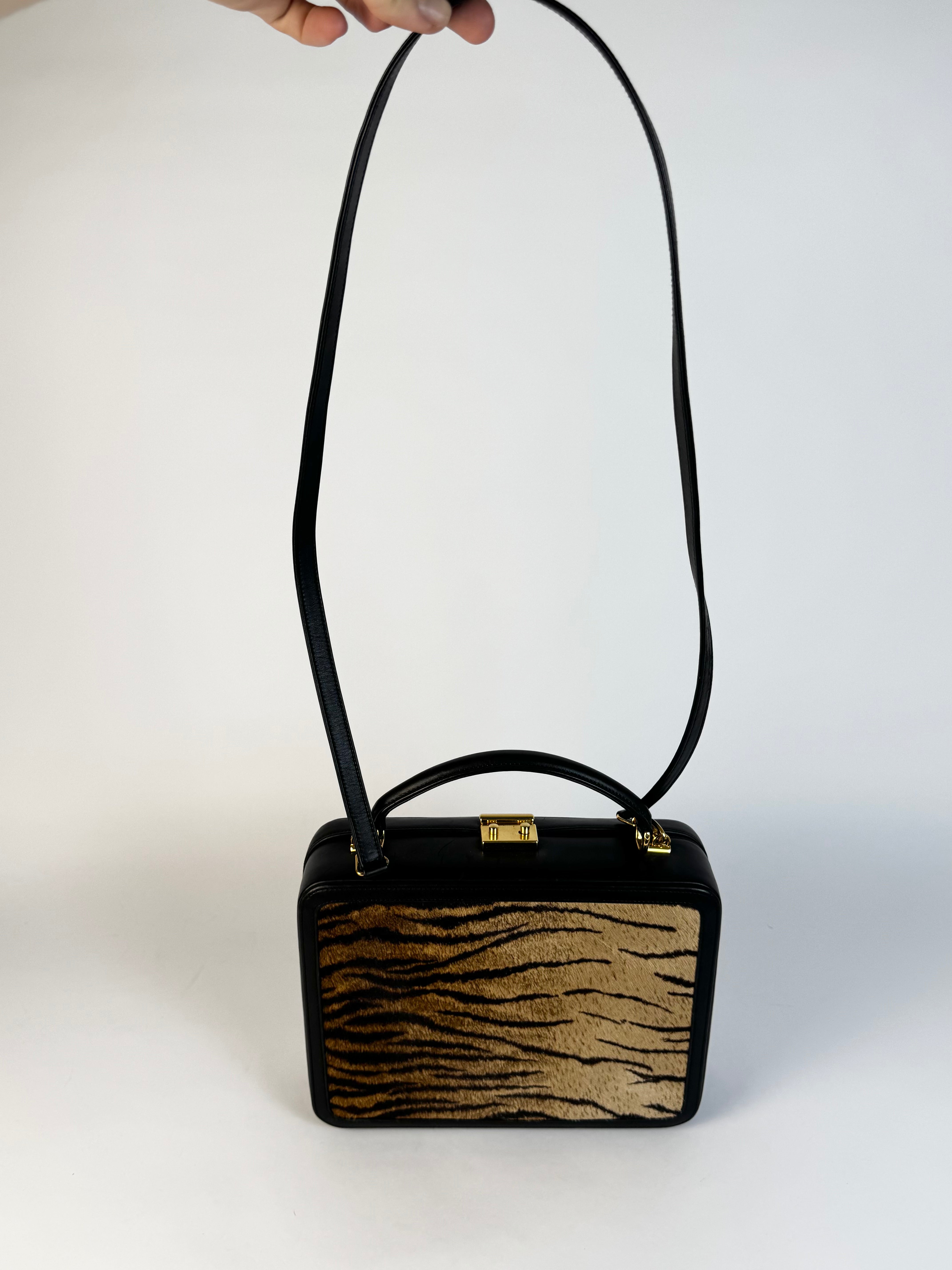 Gucci Tiger Print Pony Hair Handbag