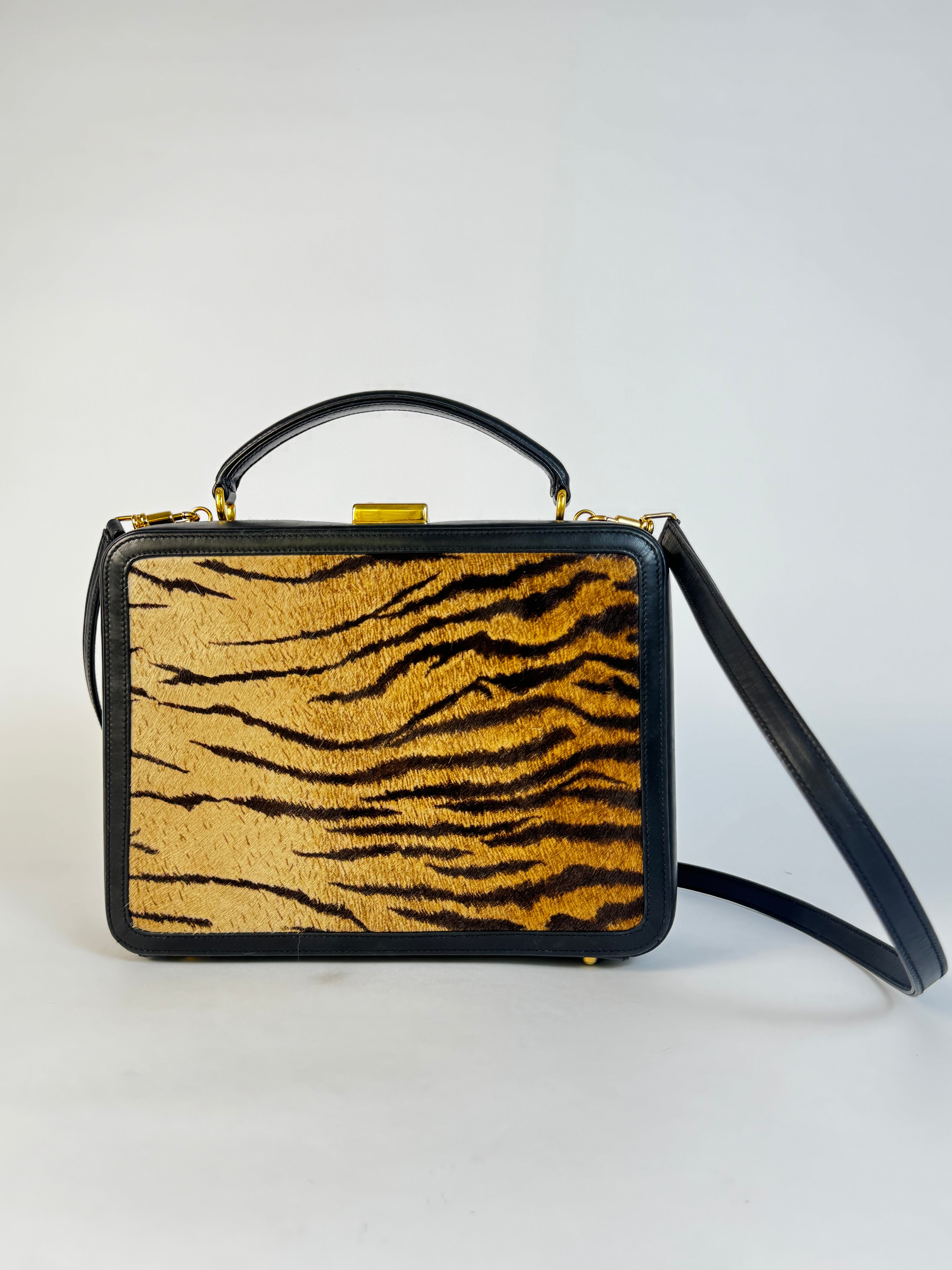 Gucci Tiger Print Pony Hair Handbag
