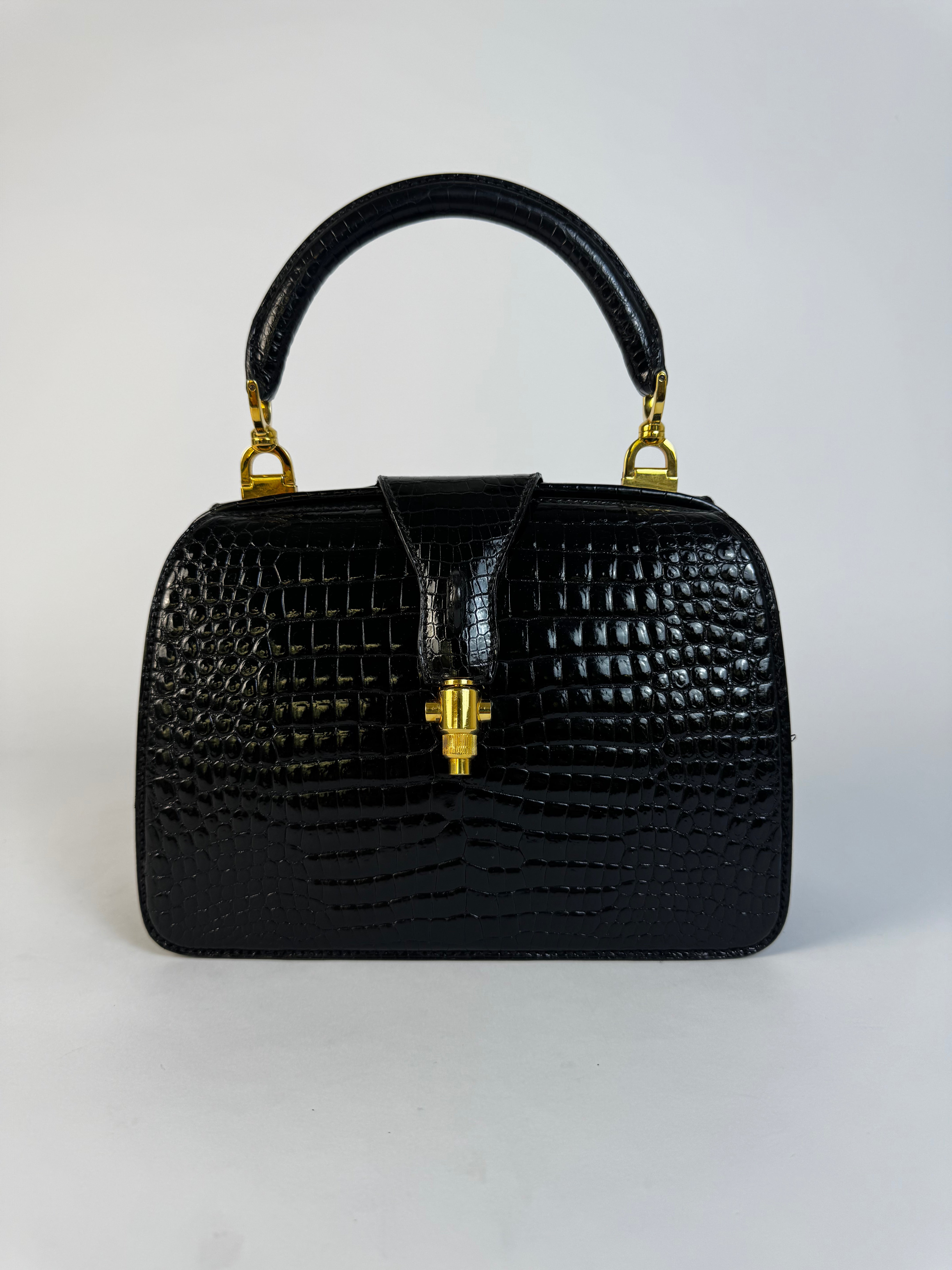 Gucci Vintage Croc Top Handle Bag Rare