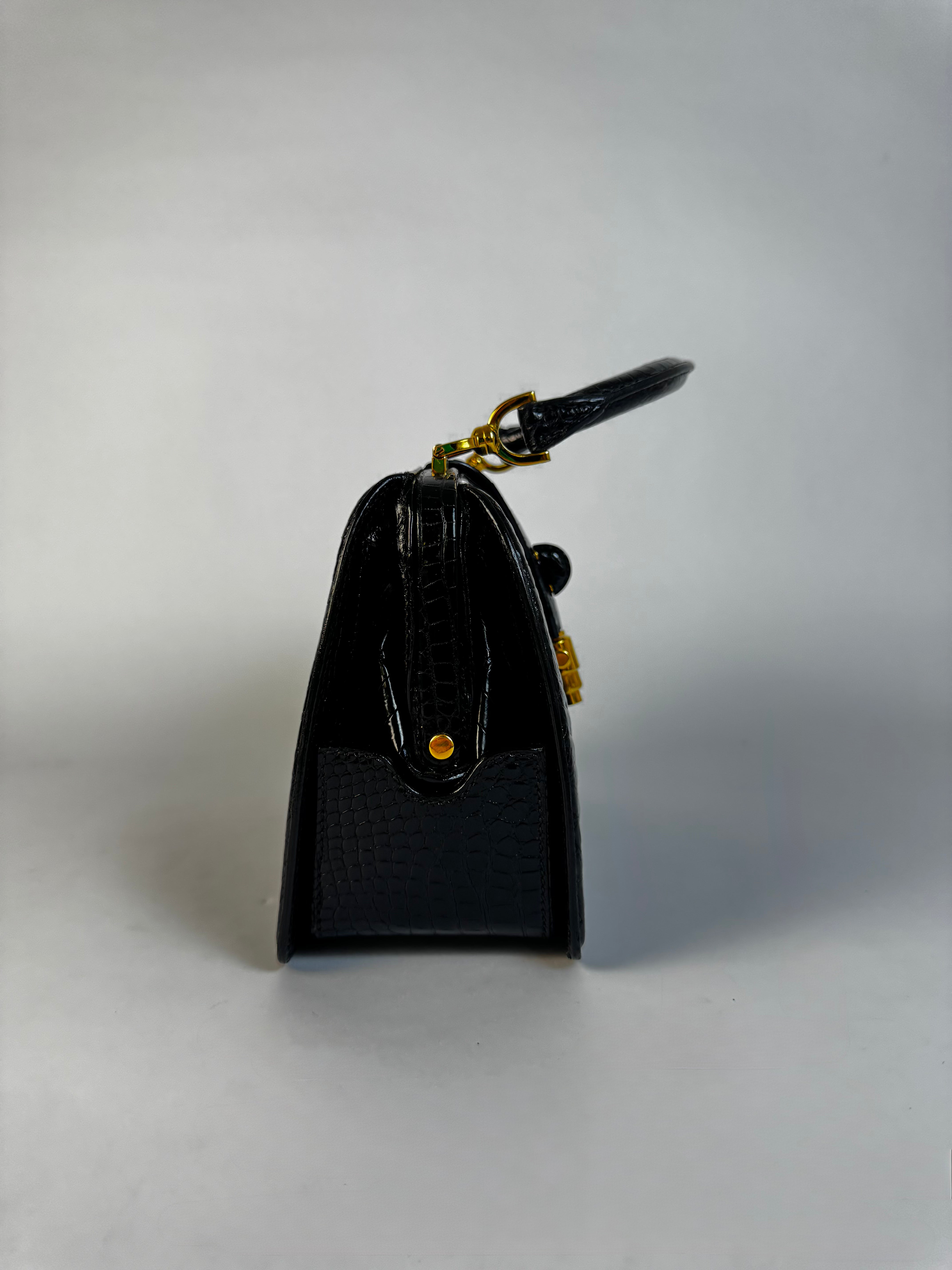 Gucci Vintage Croc Top Handle Bag Rare