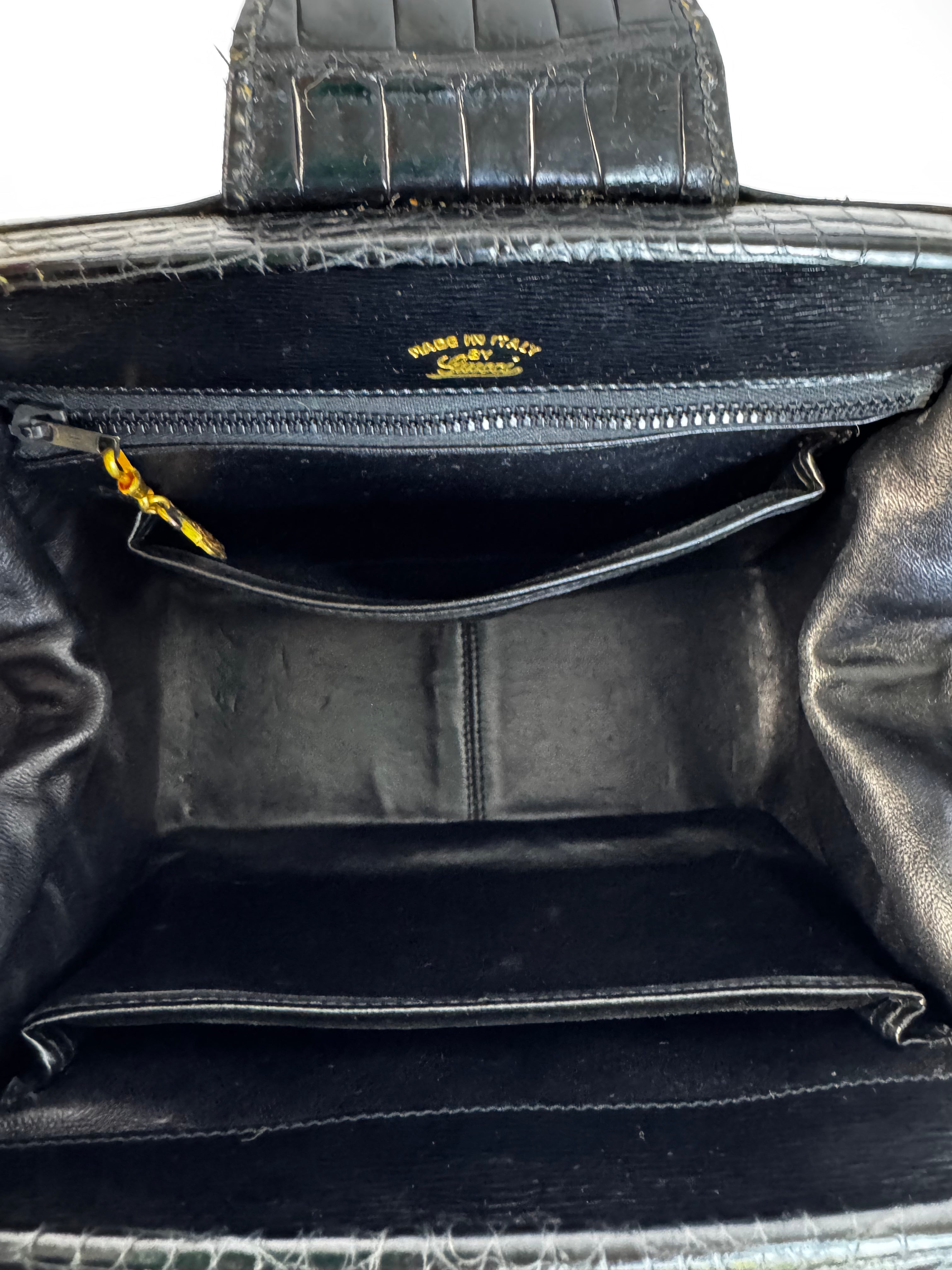 Gucci Vintage Croc Top Handle Bag Rare