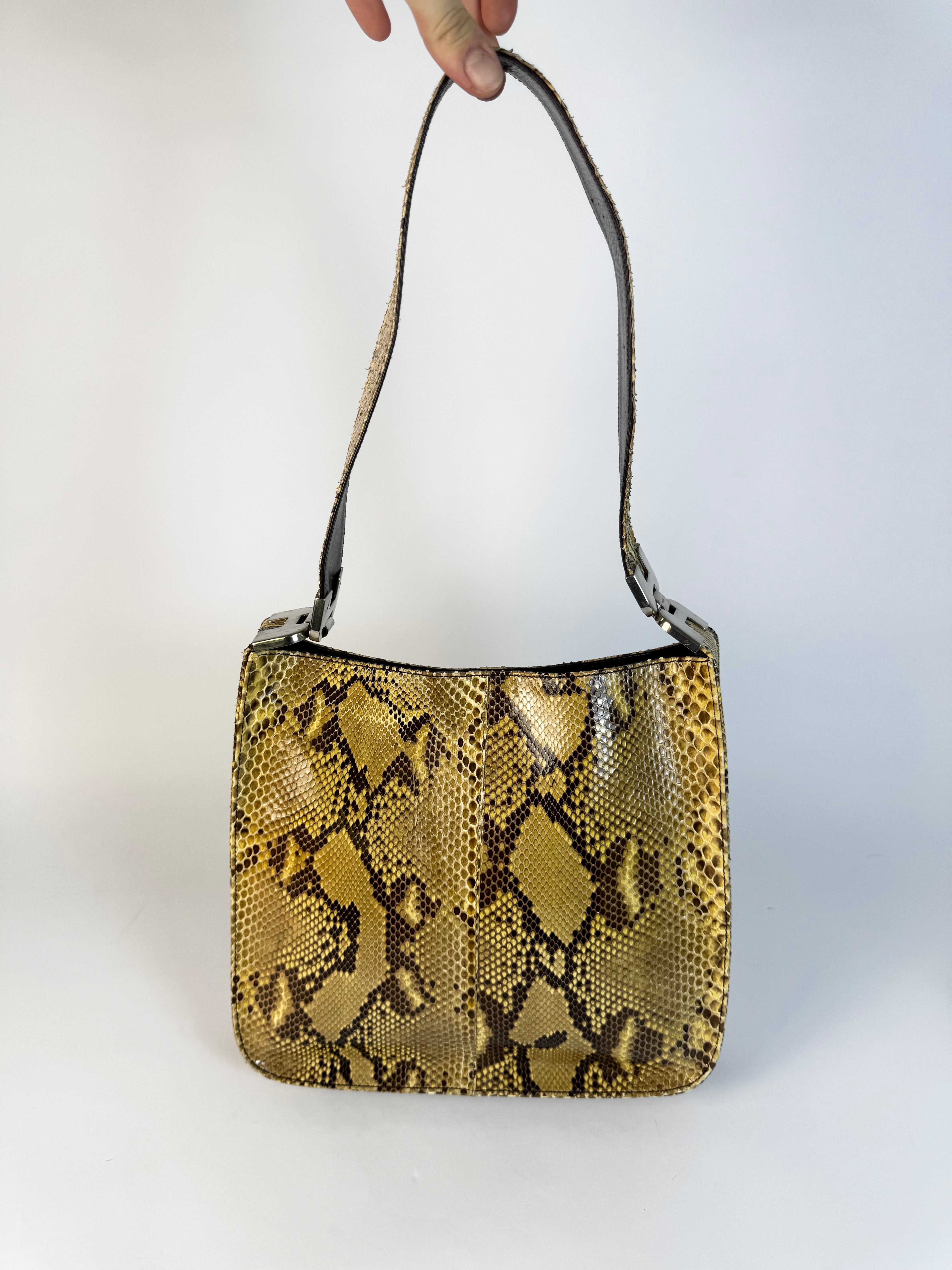 Prada Vintage Python Shoulder Bag