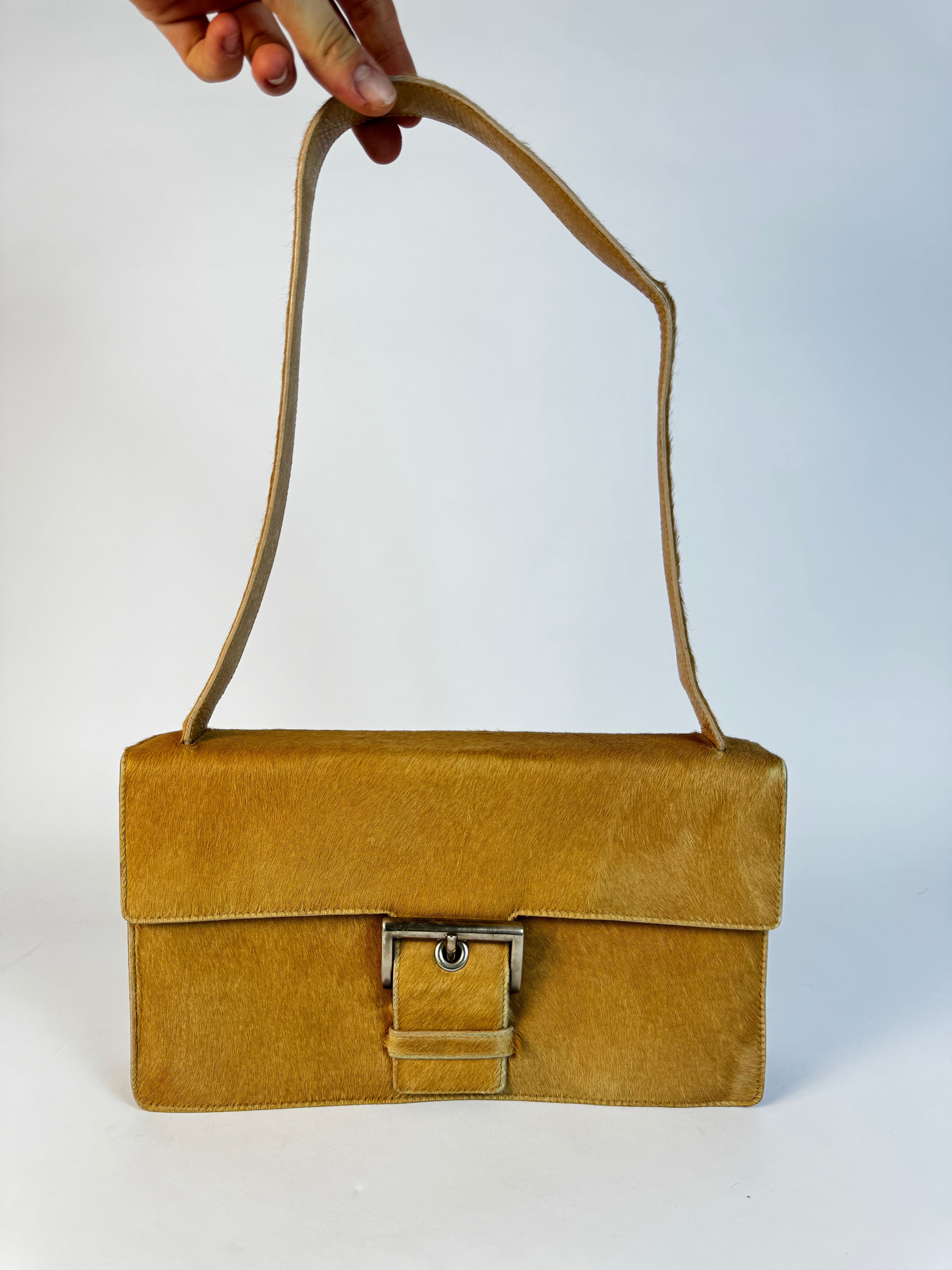 Prada Vintage Pony Hair Shoulder Bag