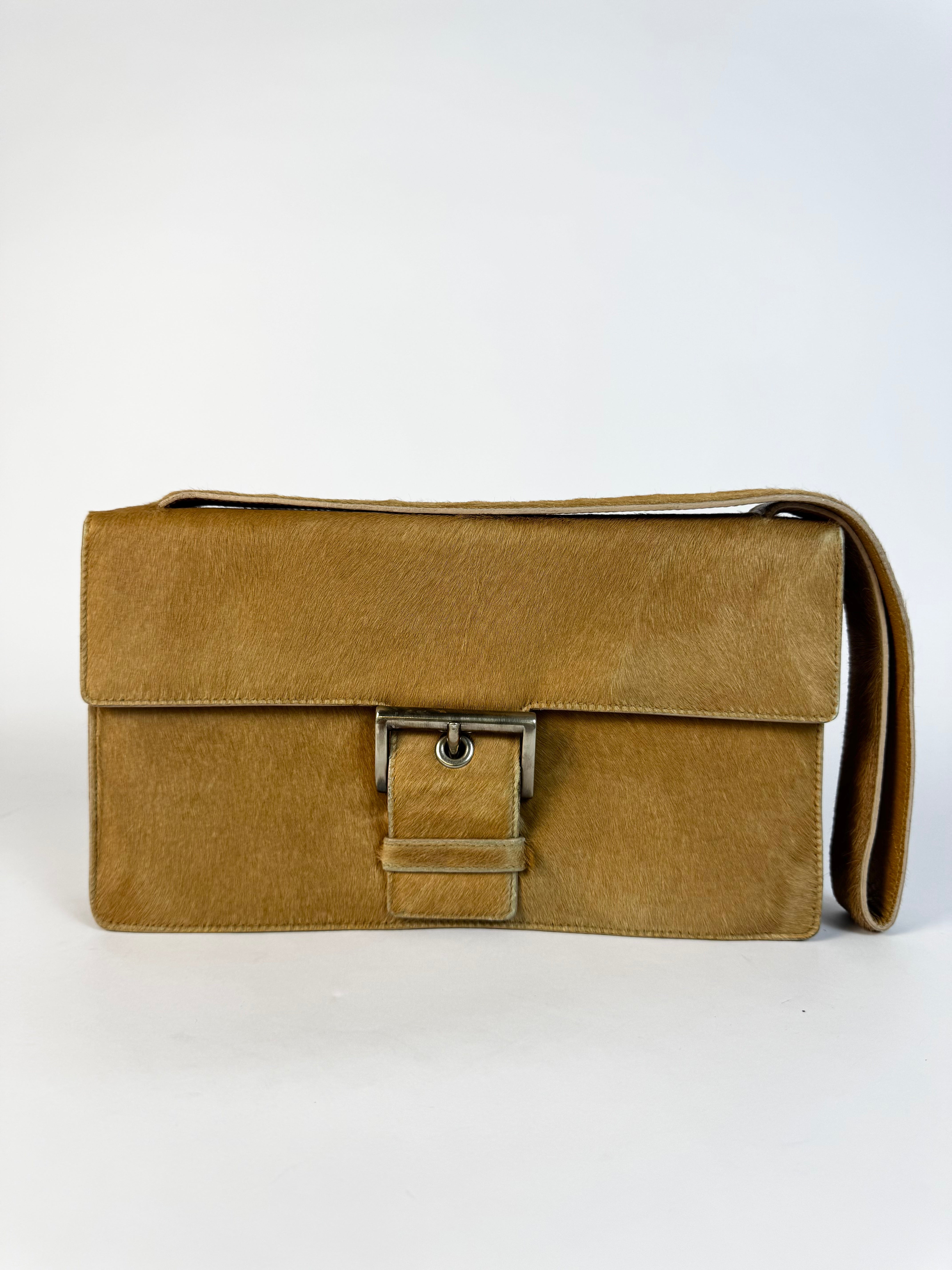Prada Vintage Pony Hair Shoulder Bag