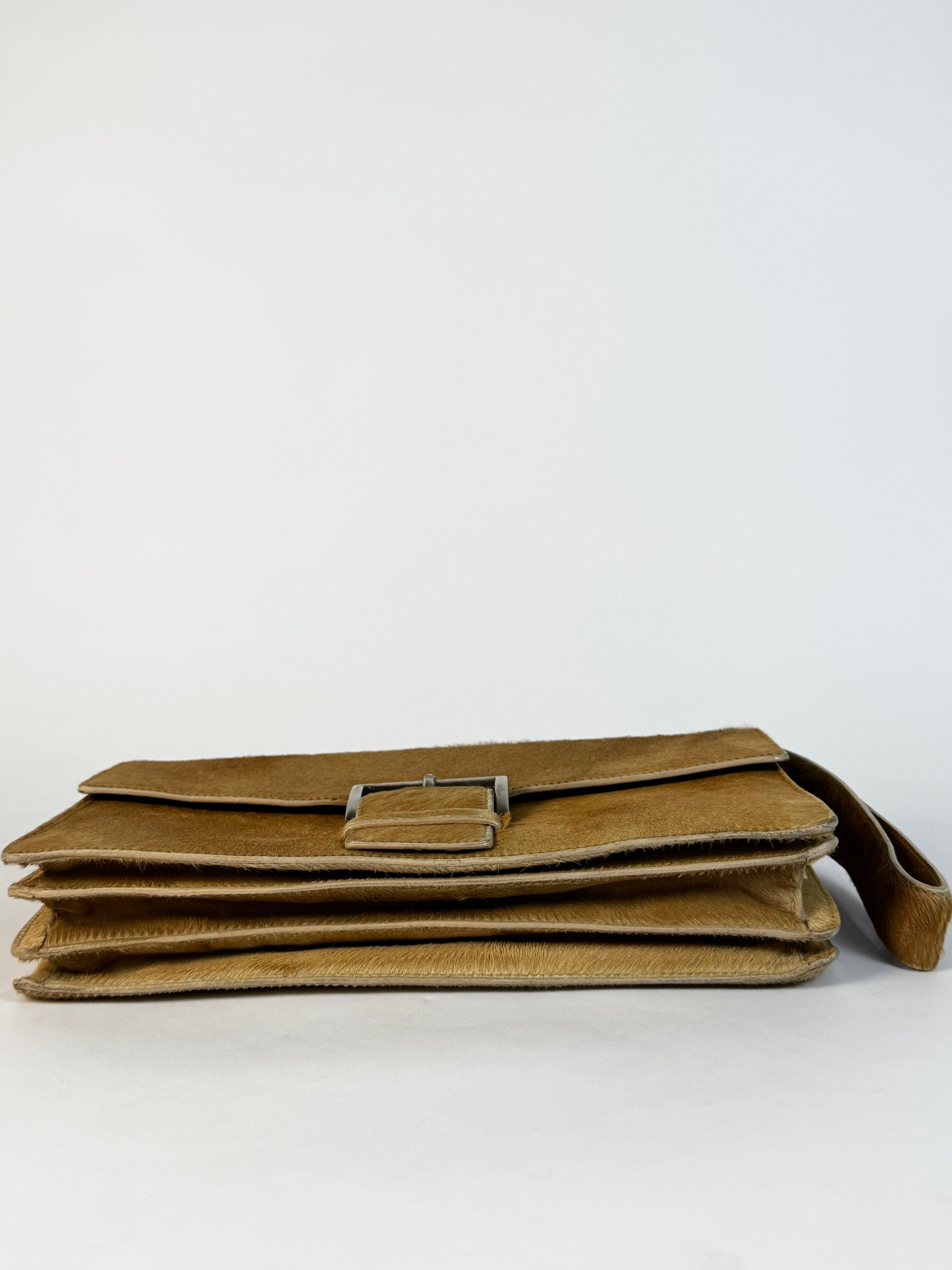 Prada Vintage Pony Hair Shoulder Bag