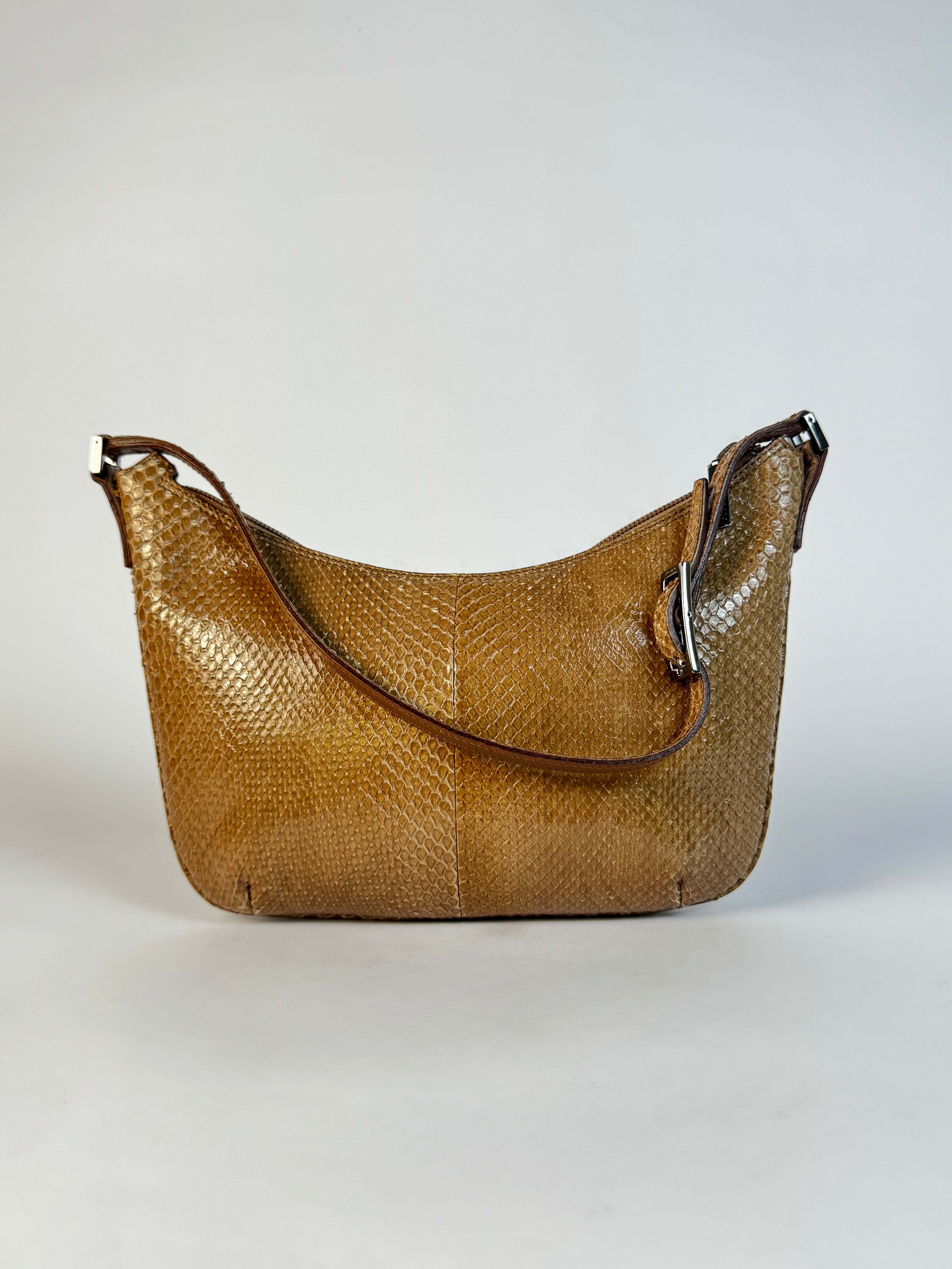 Gucci Vintage Python Shoulder Bag