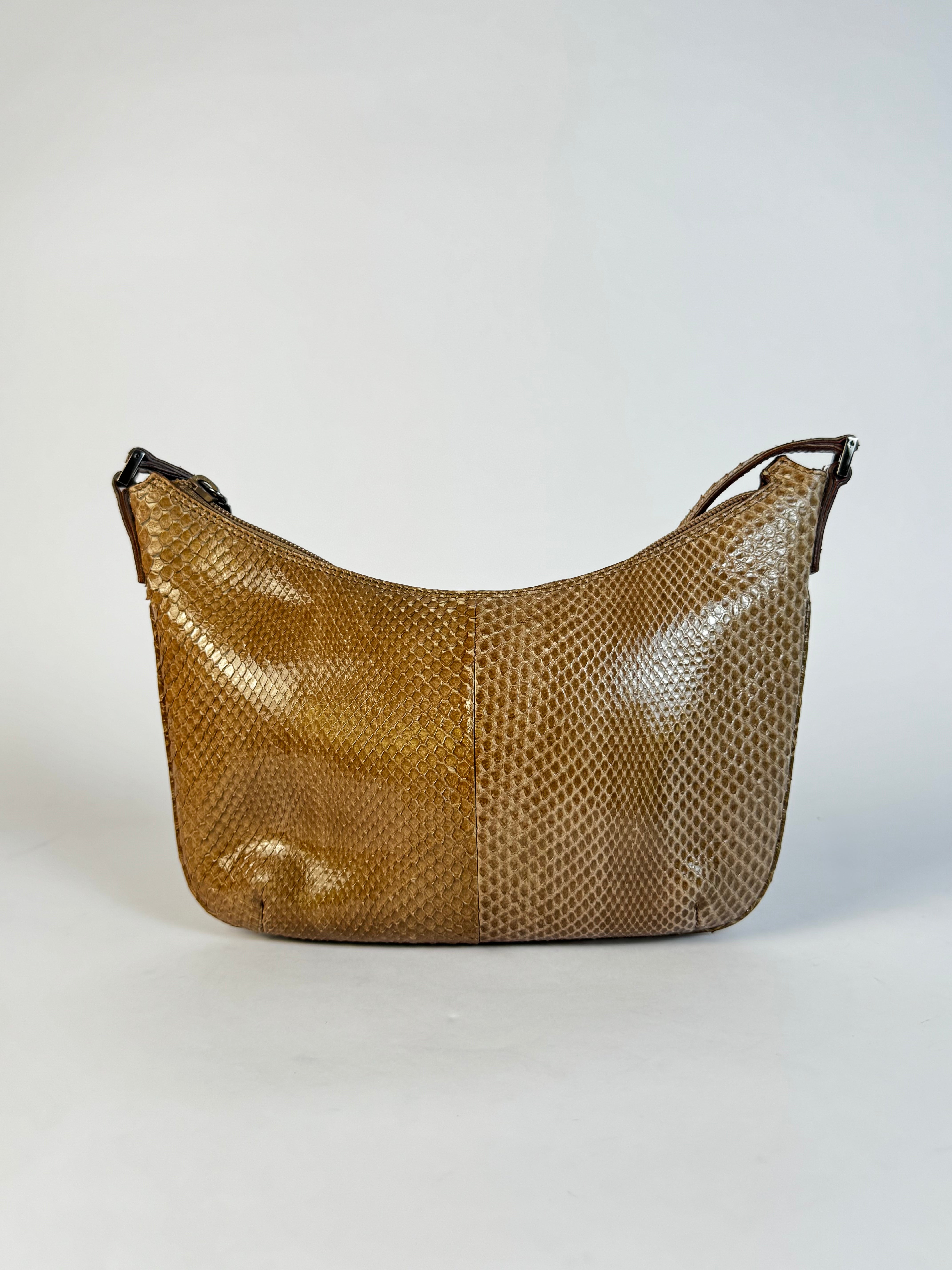Gucci Vintage Python Shoulder Bag