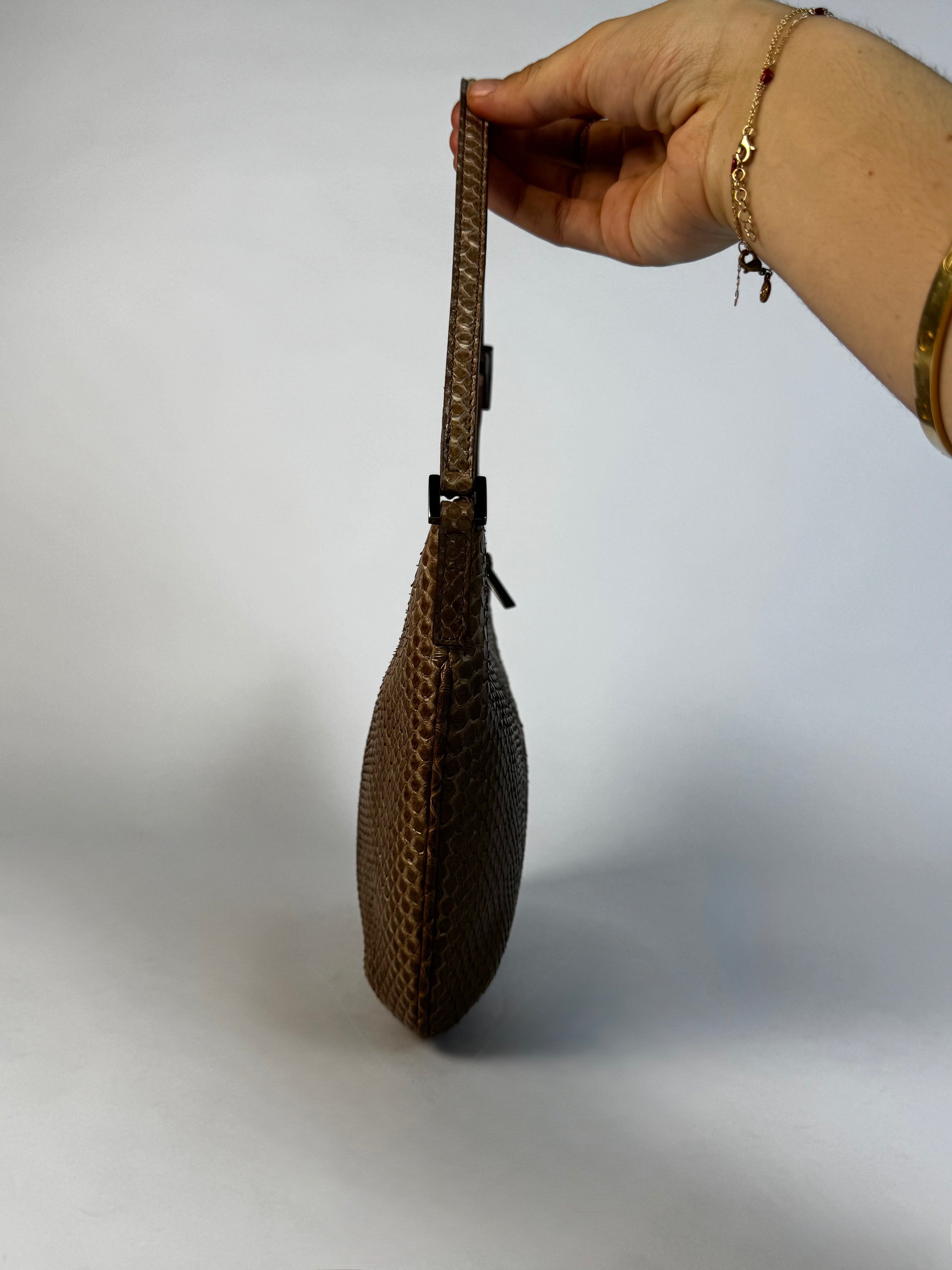 Gucci Vintage Python Shoulder Bag