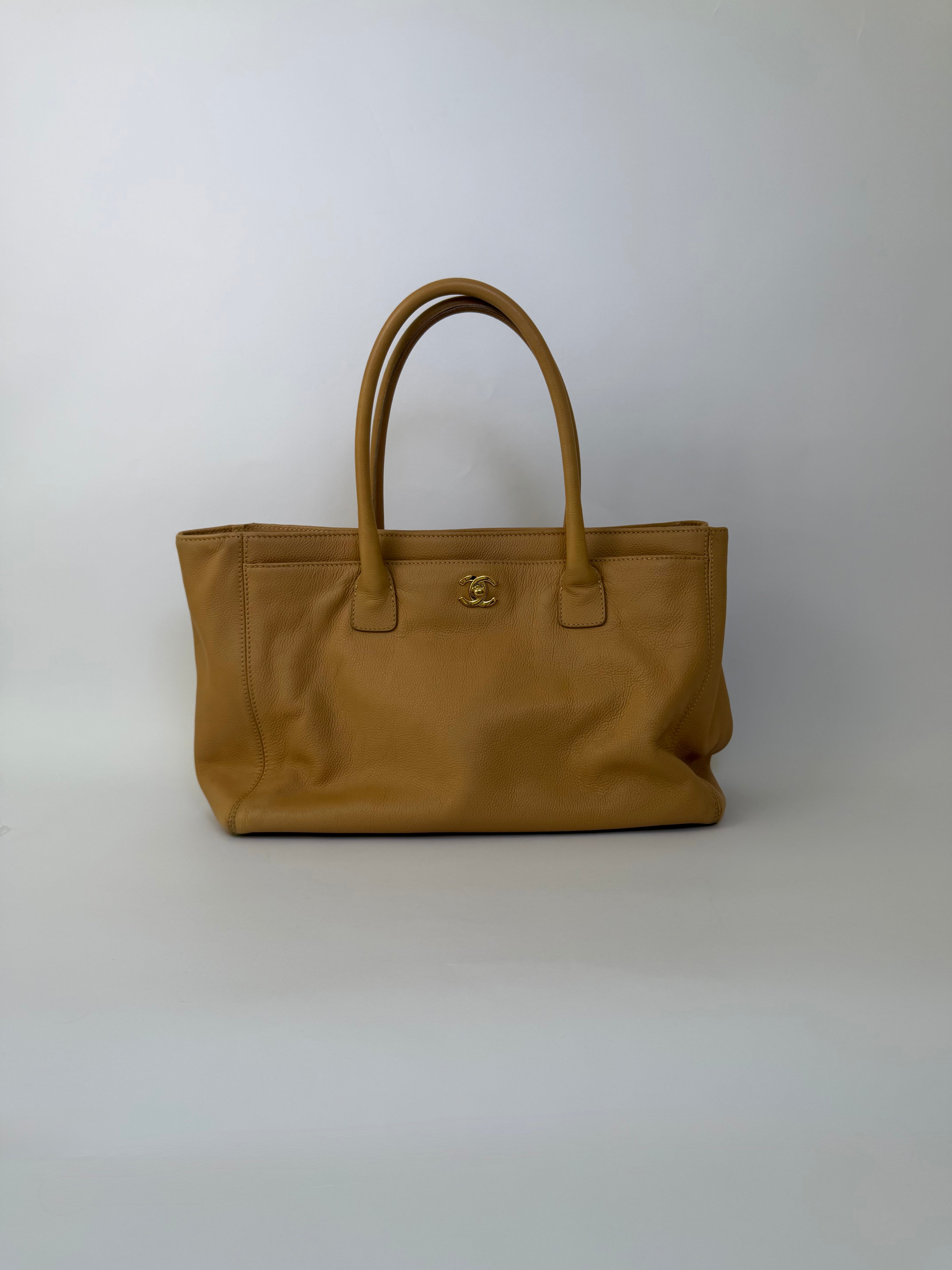 Chanel Vintage Executive Tote Carmel