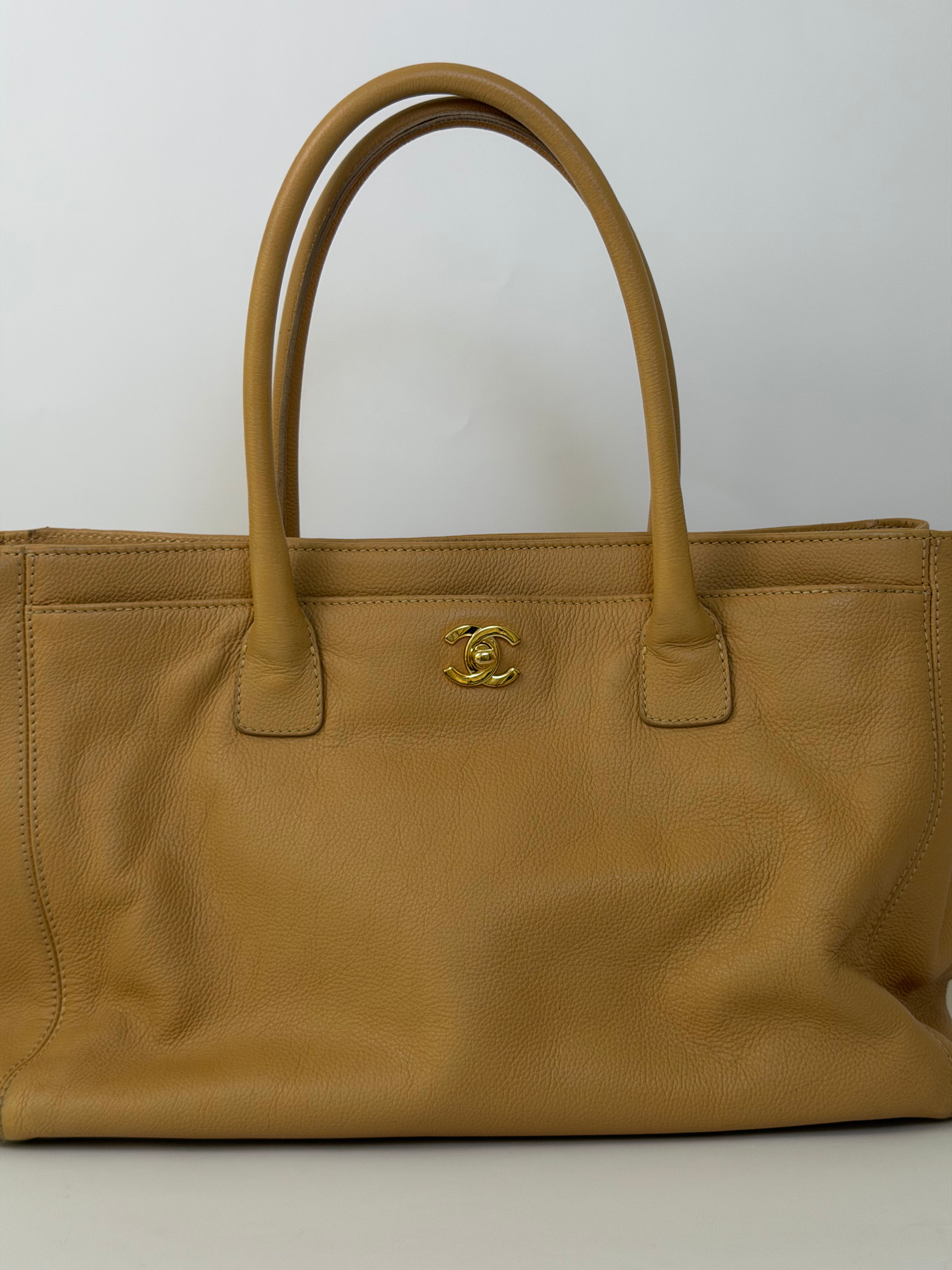 Chanel Vintage Executive Tote Carmel
