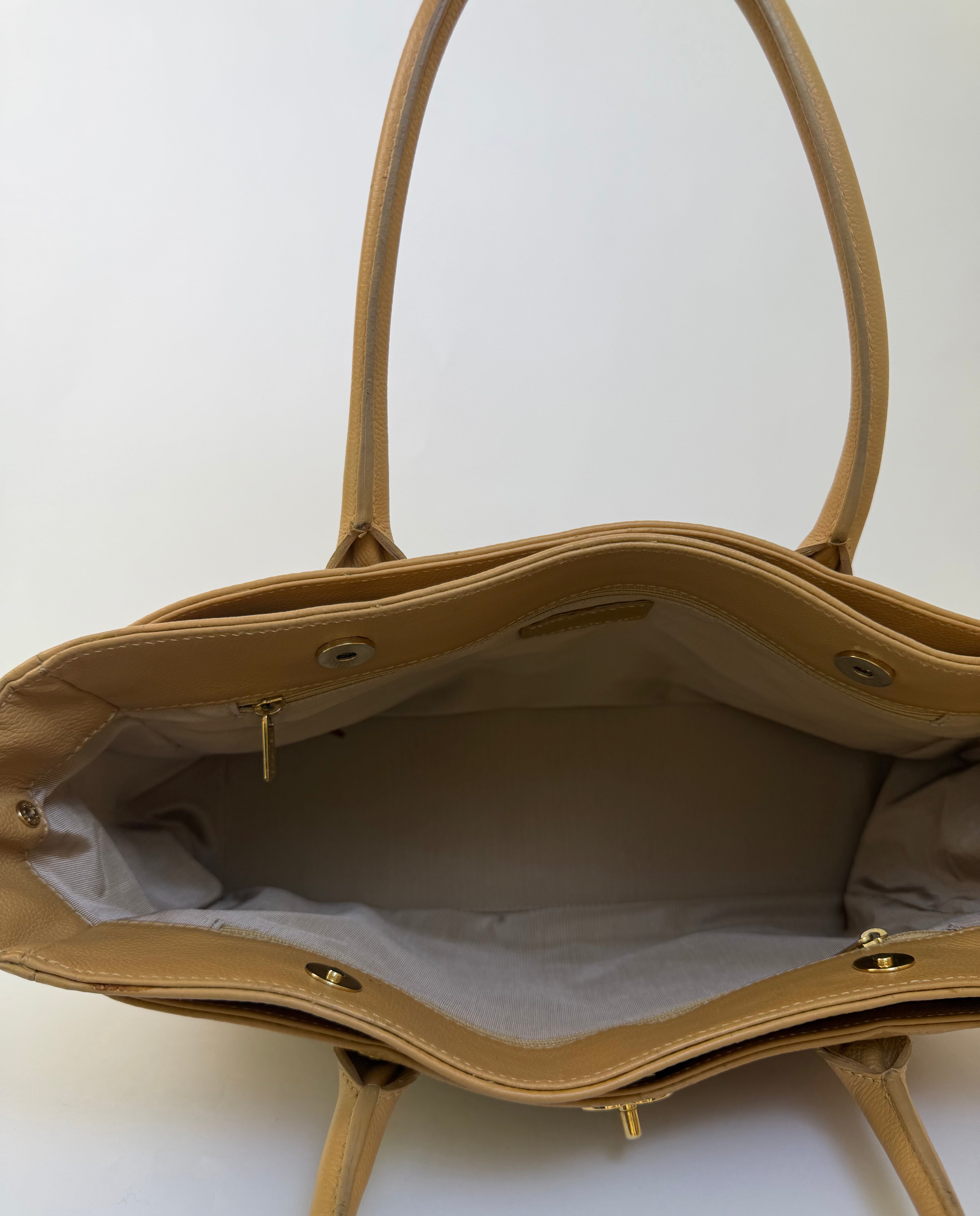 Chanel Vintage Executive Tote Carmel